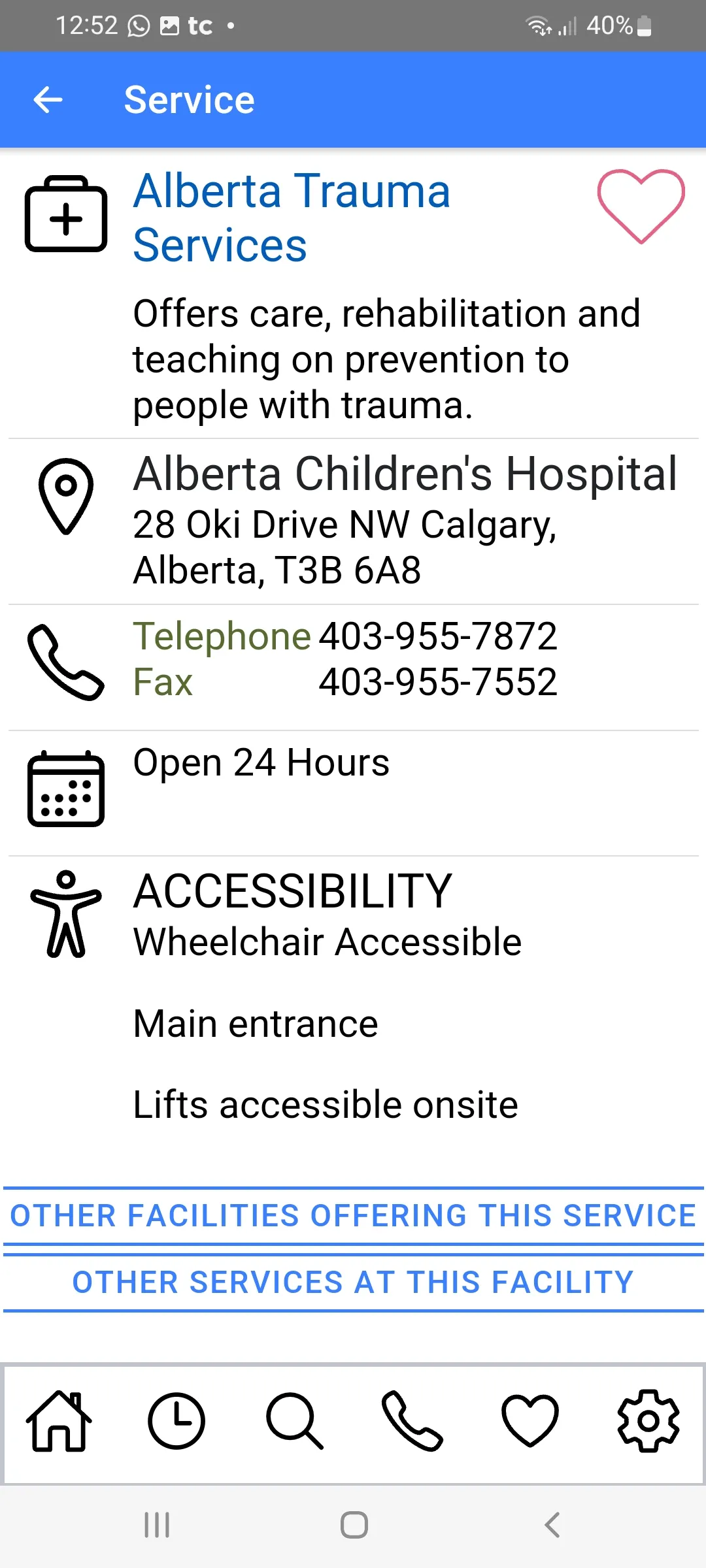 Alberta Health Services (AHS) | Indus Appstore | Screenshot