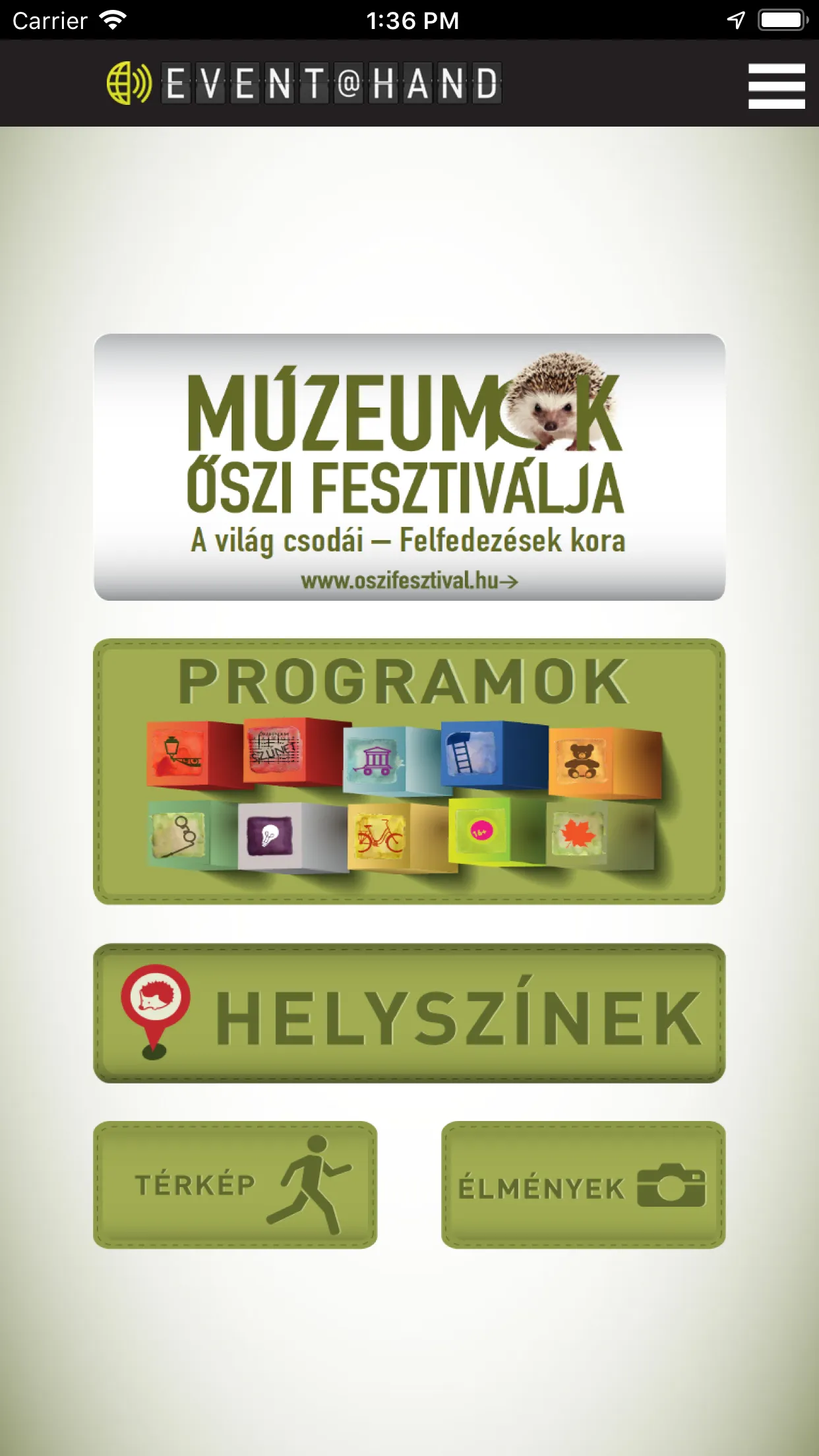 Múzeumok Őszi Fesztiválja EVEN | Indus Appstore | Screenshot