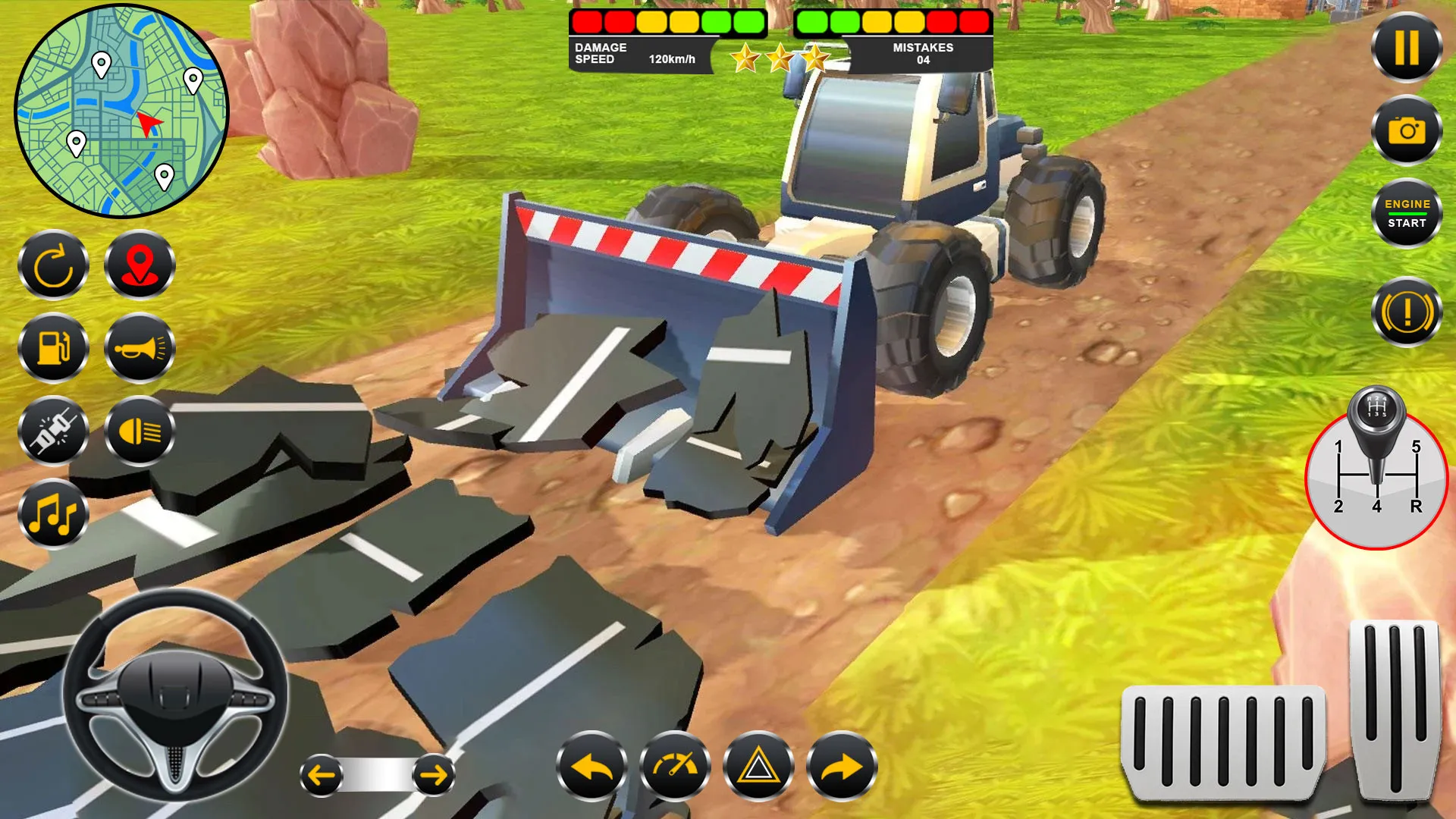 Road Construction Excavator 3D | Indus Appstore | Screenshot