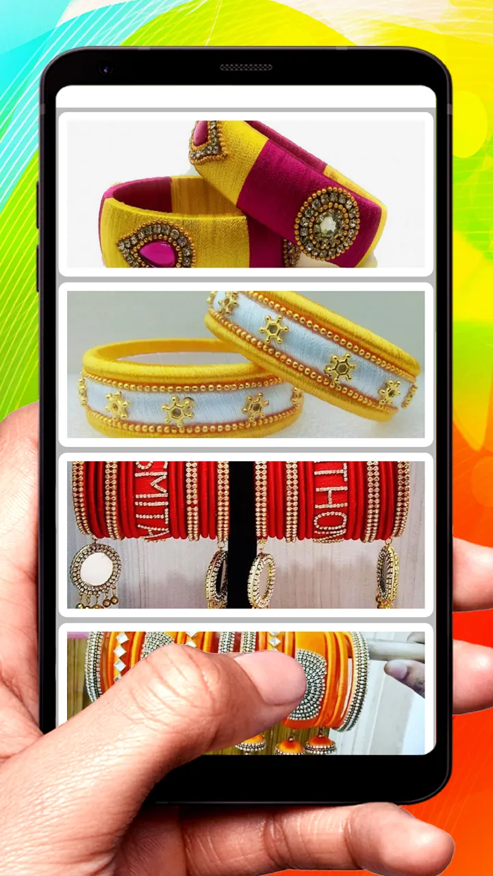 Silk Thread Bangle Design | Indus Appstore | Screenshot