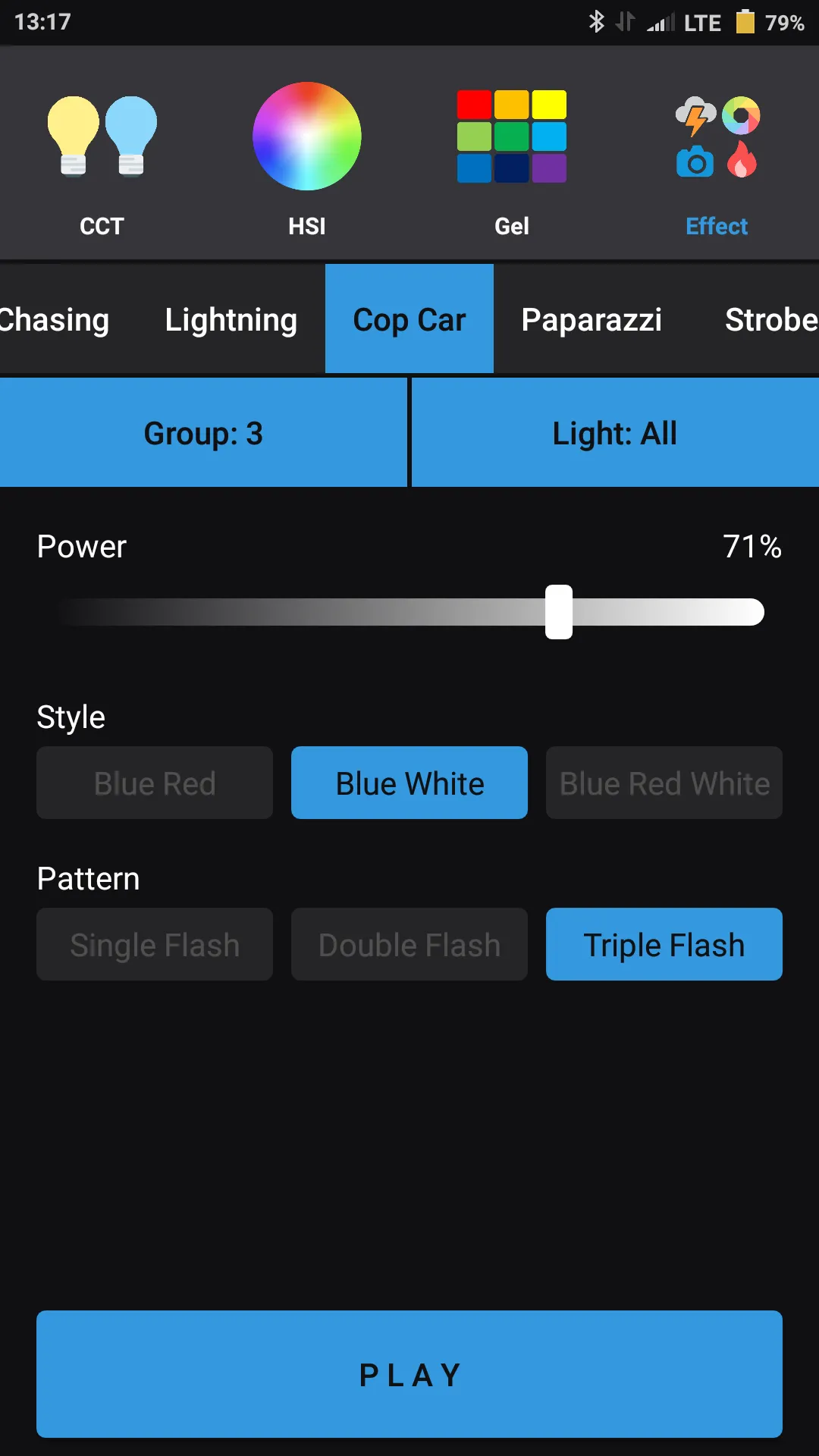 Quadralite light controller | Indus Appstore | Screenshot