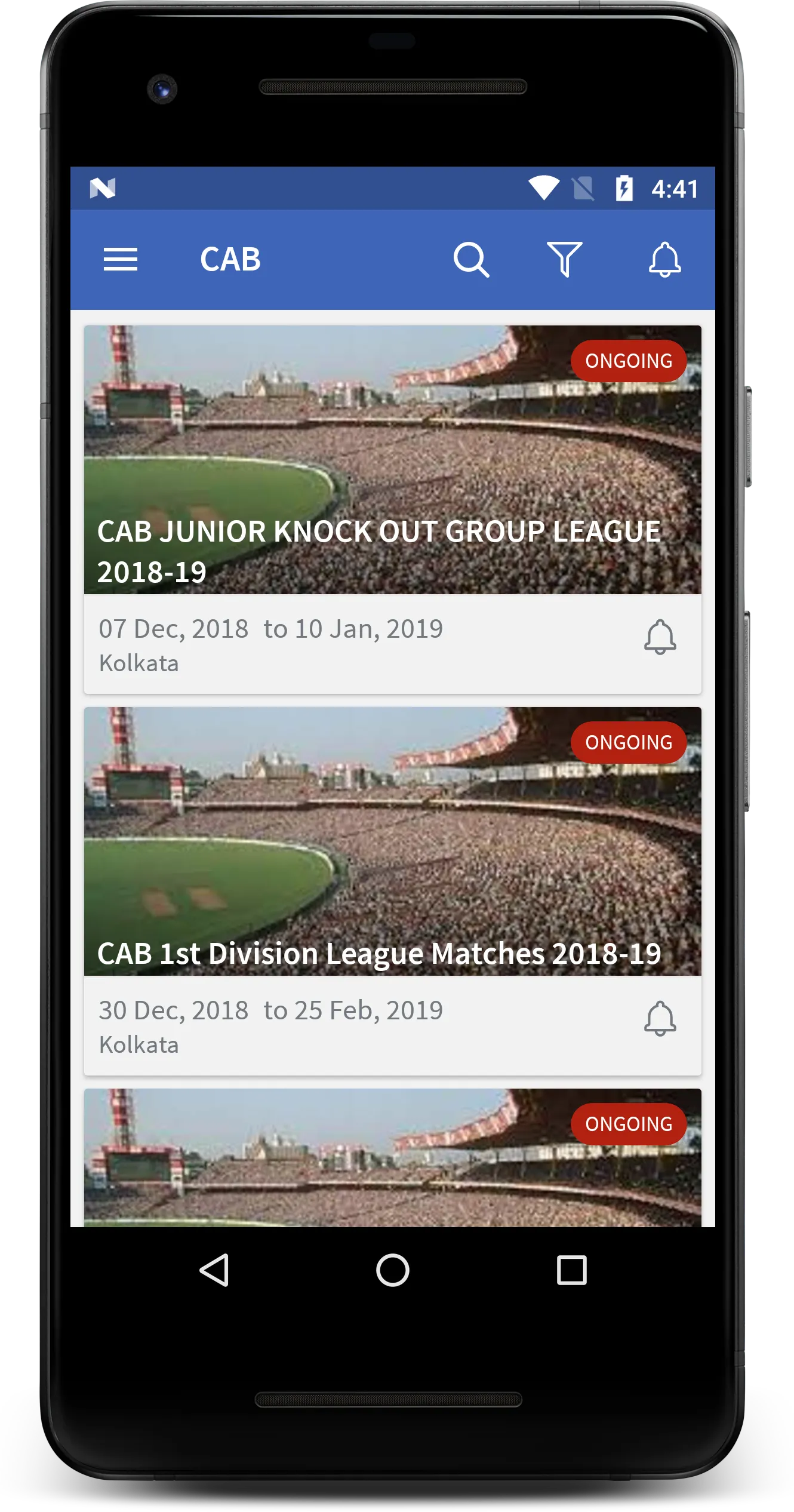 Cricket Association of Bengal | Indus Appstore | Screenshot