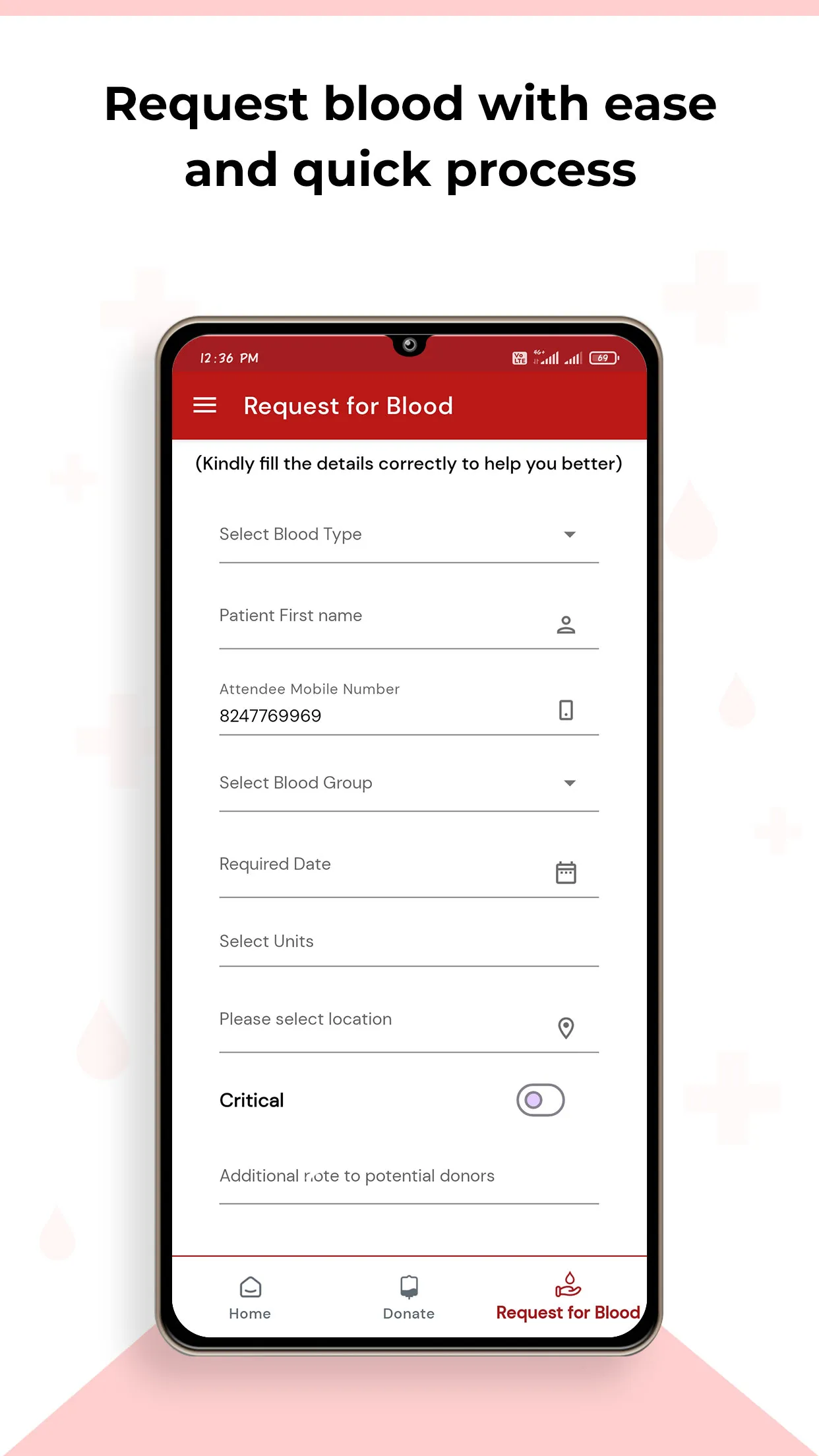 UBLOOD: Find Blood Donors | Indus Appstore | Screenshot