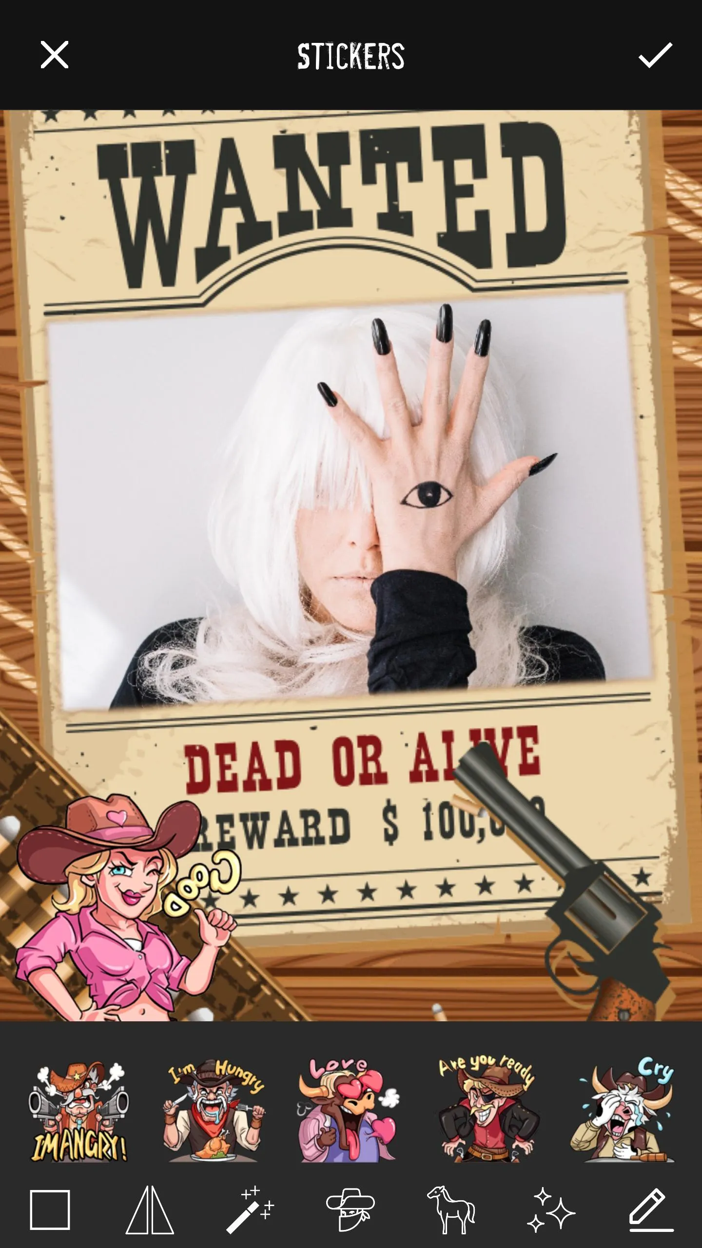 Wanted Poster Photo Frames | Indus Appstore | Screenshot