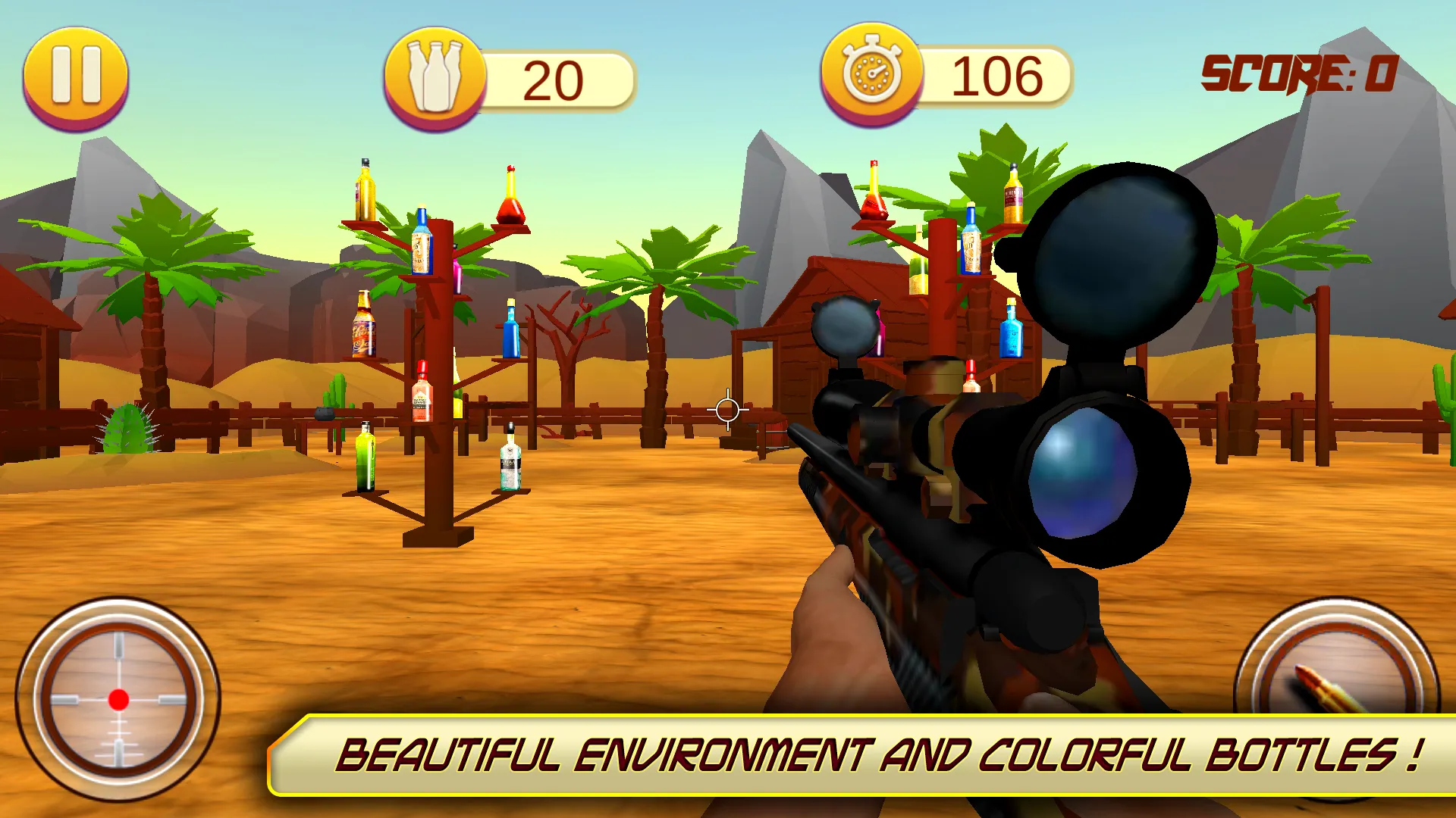 Bottle Shoot – Bottle Shooting | Indus Appstore | Screenshot