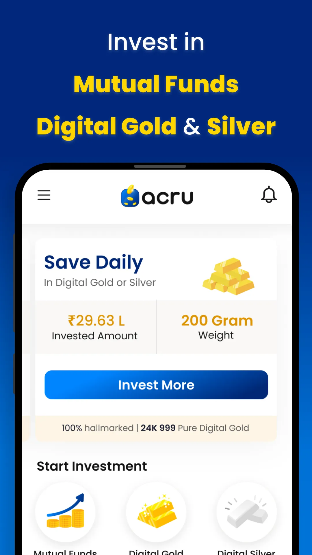 Acru : Save Now Buy Later | Indus Appstore | Screenshot