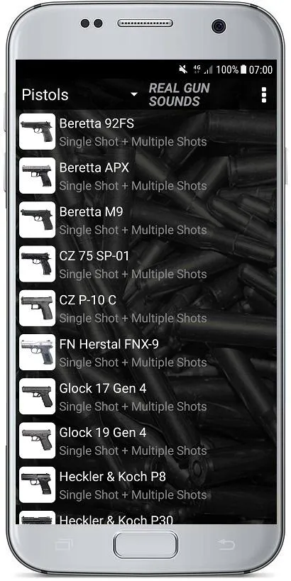 REAL GUN SOUNDS | Indus Appstore | Screenshot