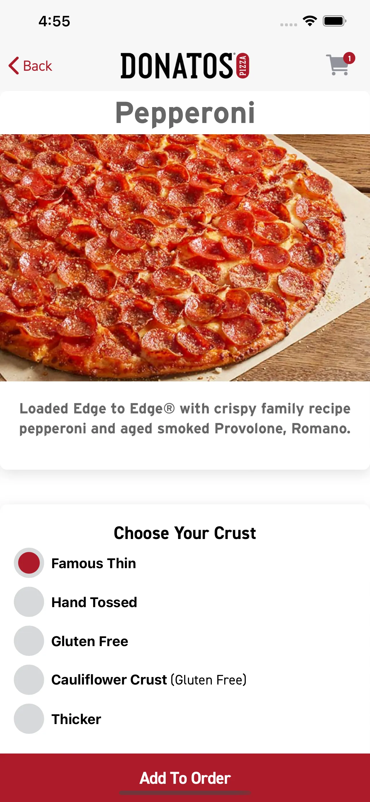 Donatos Pizza | Indus Appstore | Screenshot