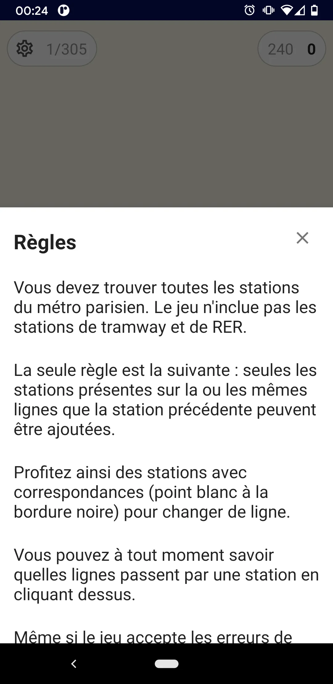 Jeu des stations | Indus Appstore | Screenshot