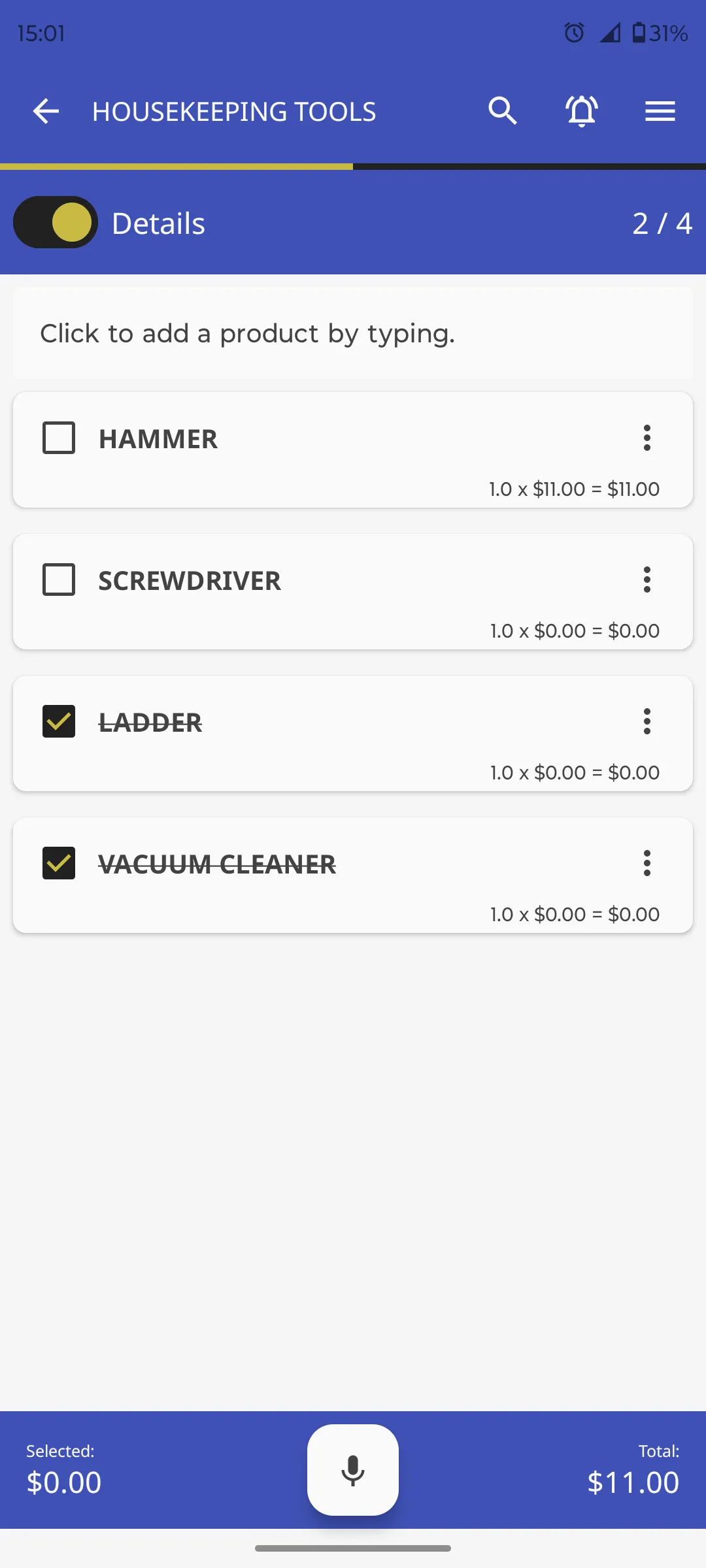 SacolinhaList: Shopping List | Indus Appstore | Screenshot