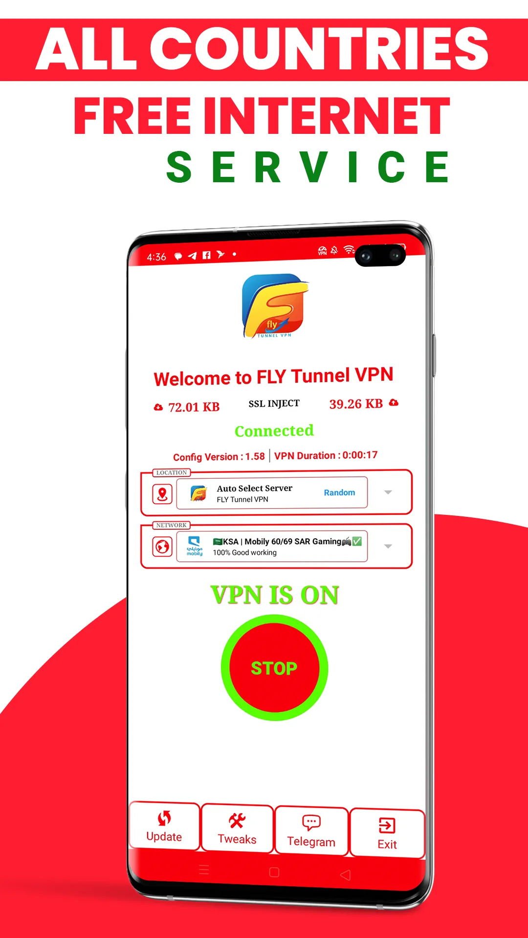 Fly Tunnel VPN | Indus Appstore | Screenshot