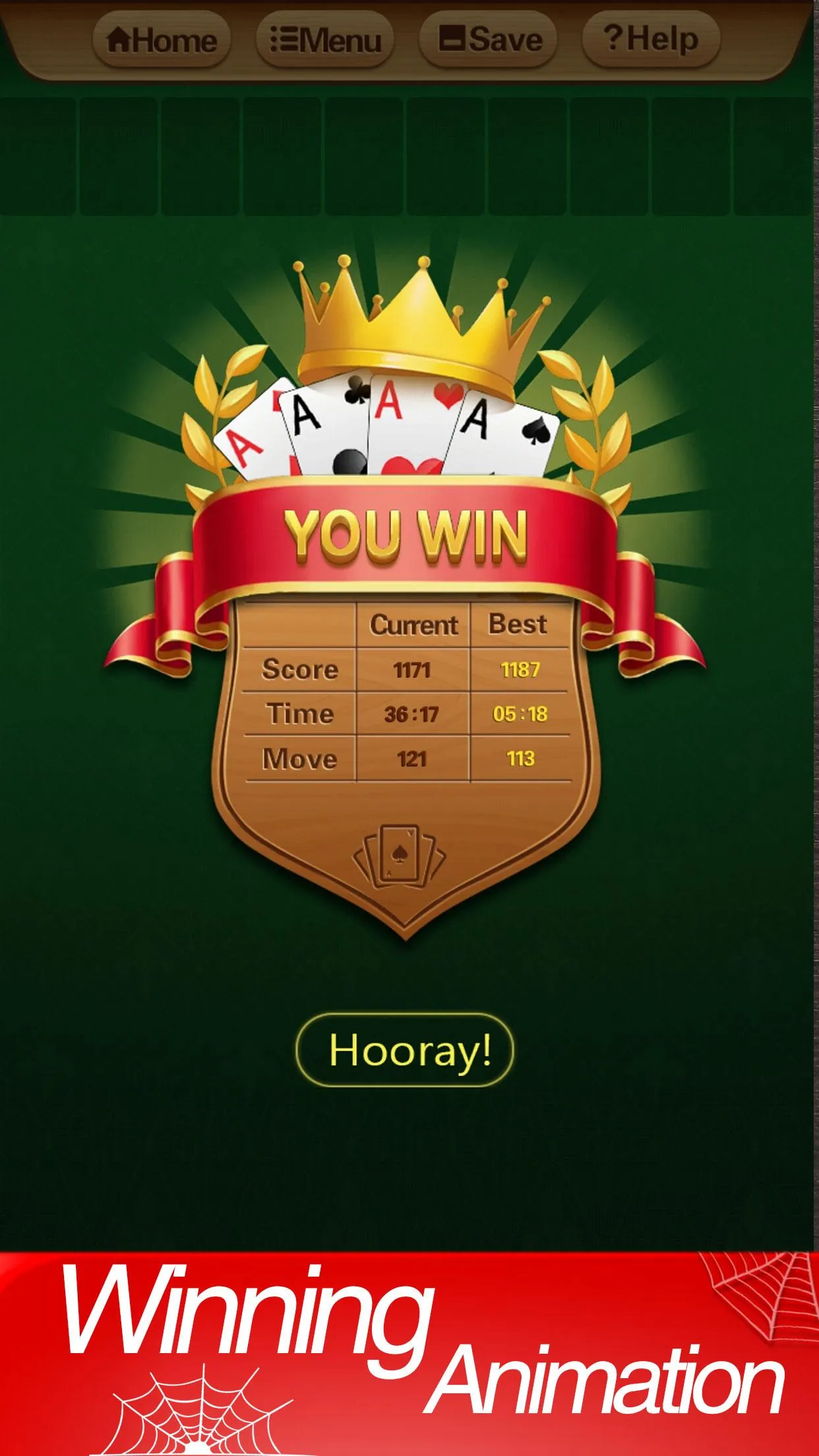 Classic Spider Solitaire Game | Indus Appstore | Screenshot