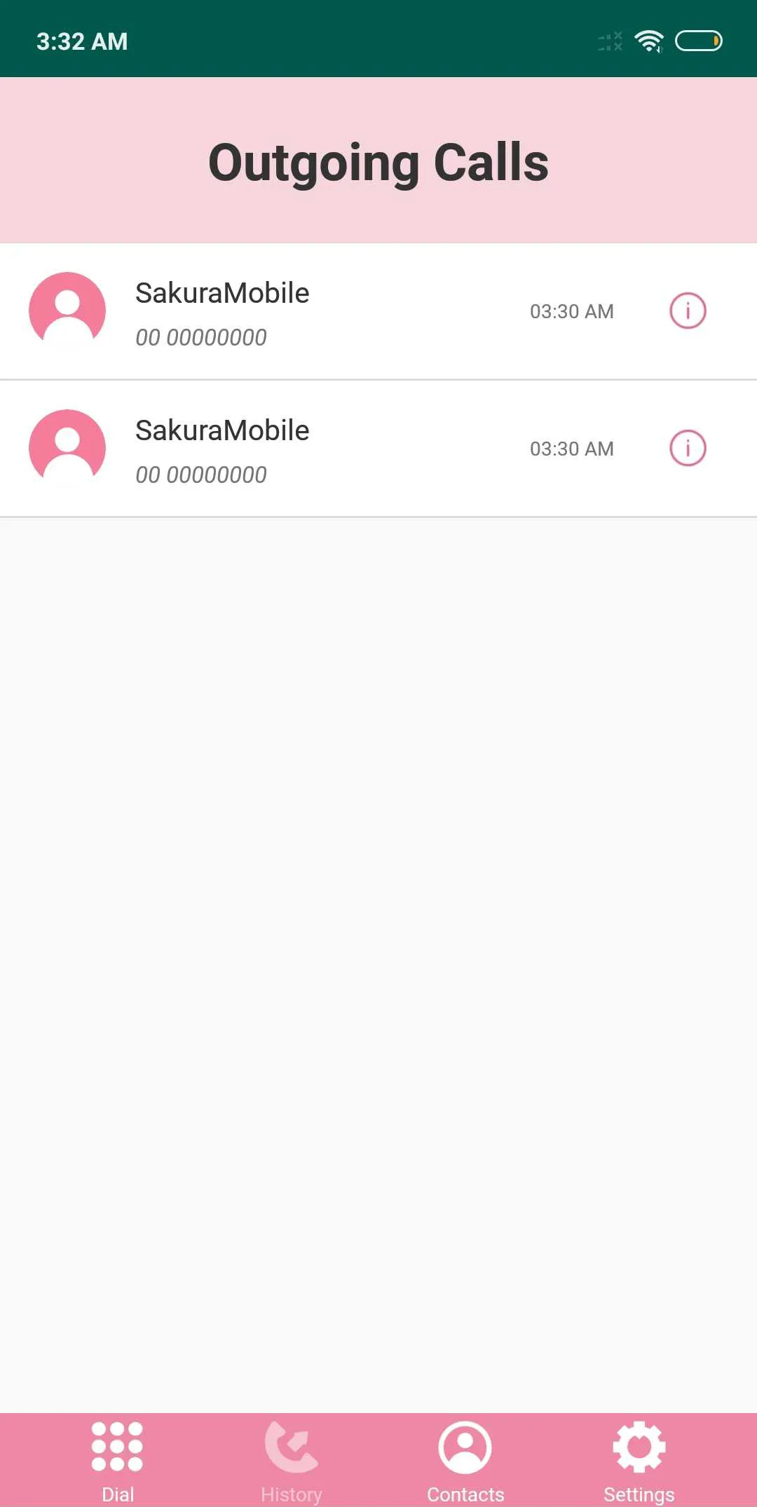 Sakura Dial application | Indus Appstore | Screenshot