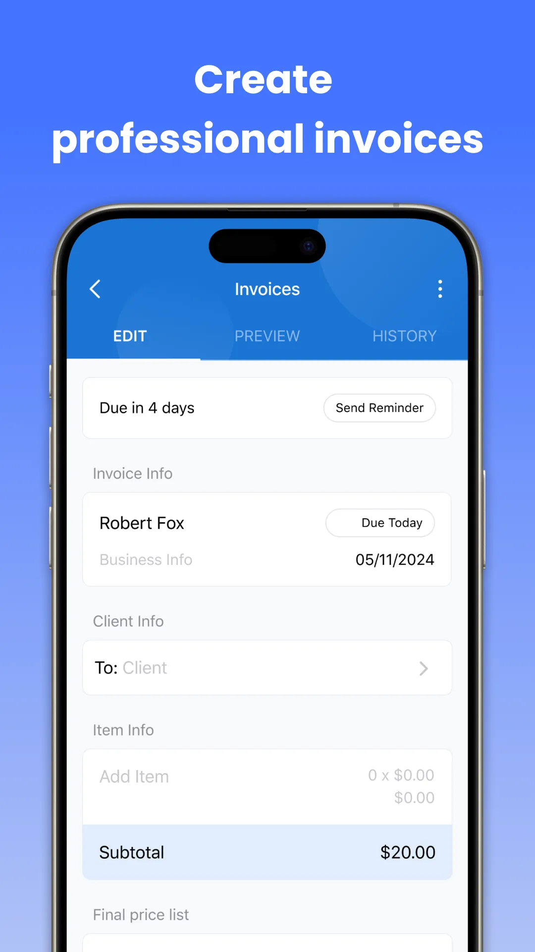 BillUp: Easy Invoice Maker | Indus Appstore | Screenshot