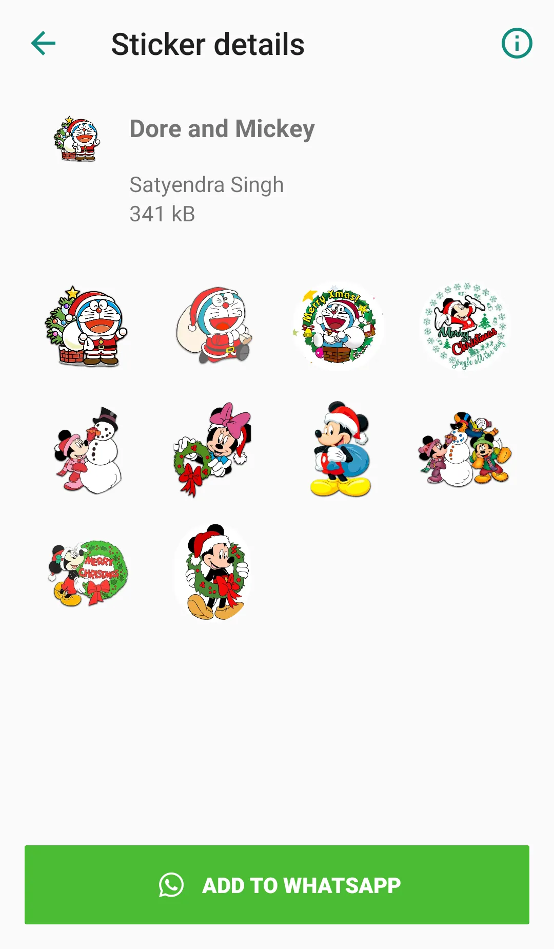 Christmas Sticker for Whatsapp | Indus Appstore | Screenshot