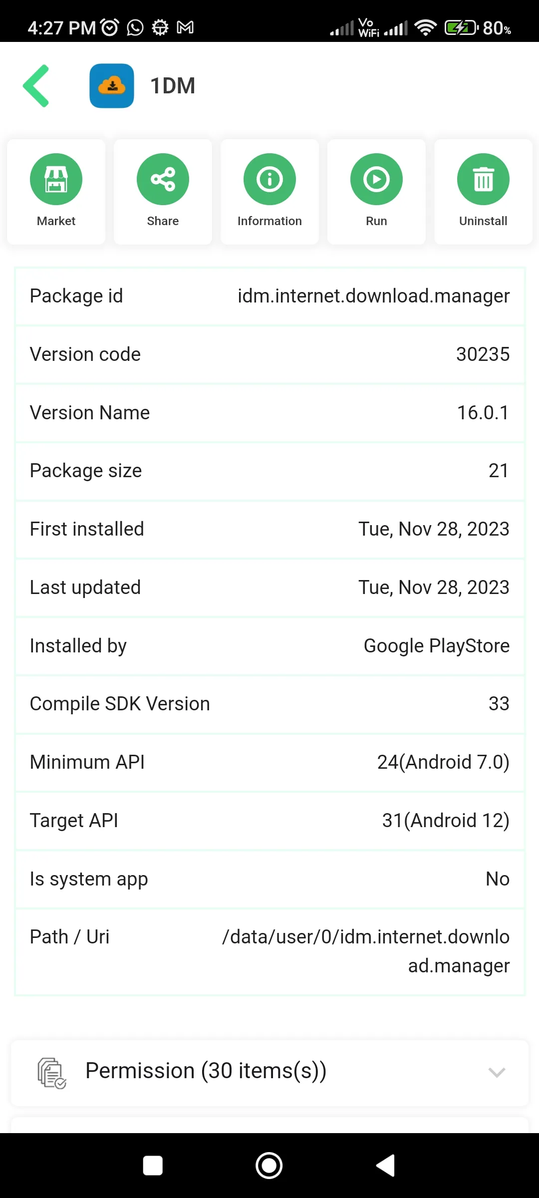 APK extractor | Indus Appstore | Screenshot