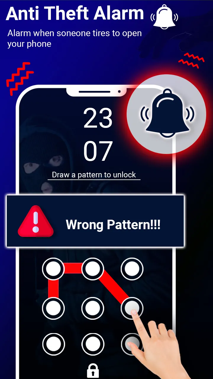 Alarm on Wrong Pattern | Indus Appstore | Screenshot