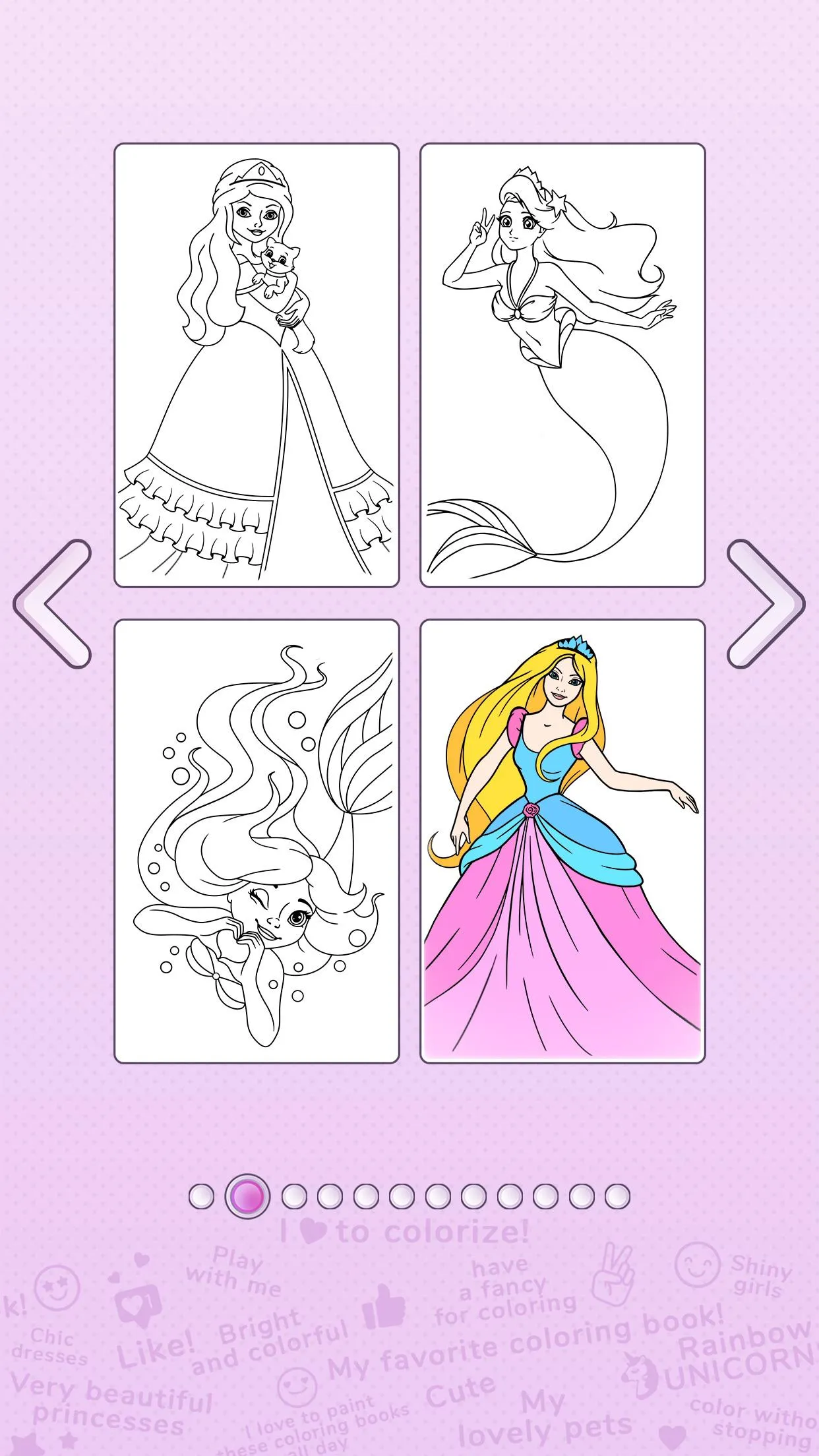 Girls Coloring Book for Girls | Indus Appstore | Screenshot