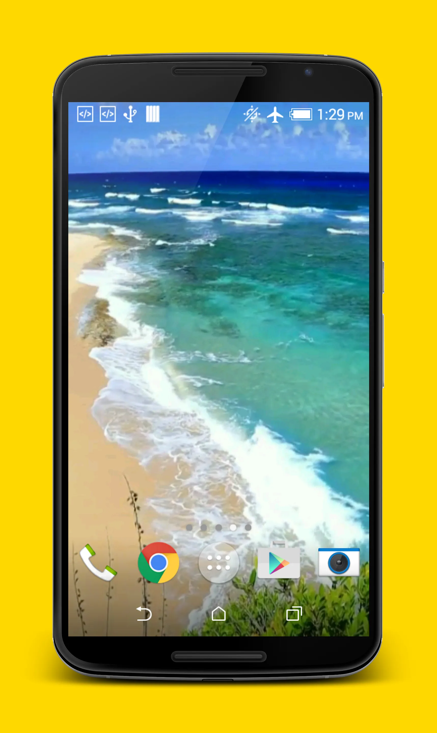 Waves on Beach Live Wallpaper | Indus Appstore | Screenshot