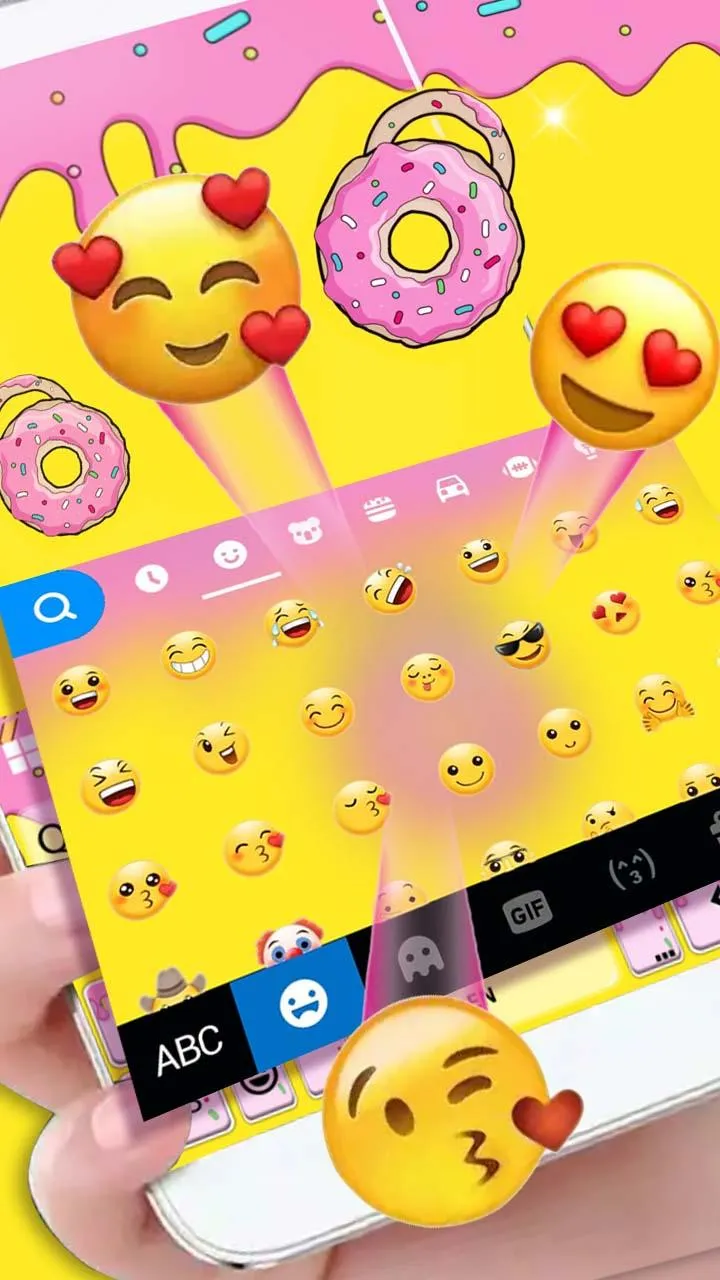 Yummy Donut Sprinkles Keyboard | Indus Appstore | Screenshot