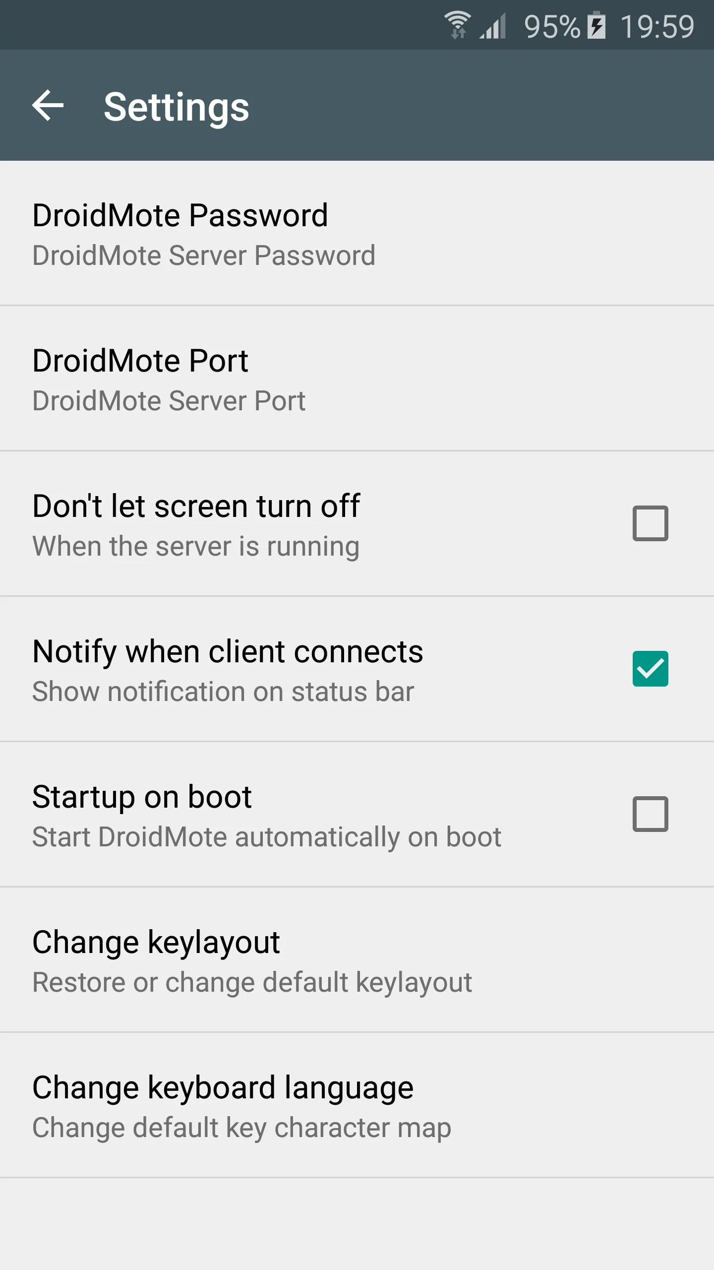 DroidMote Server (root) | Indus Appstore | Screenshot