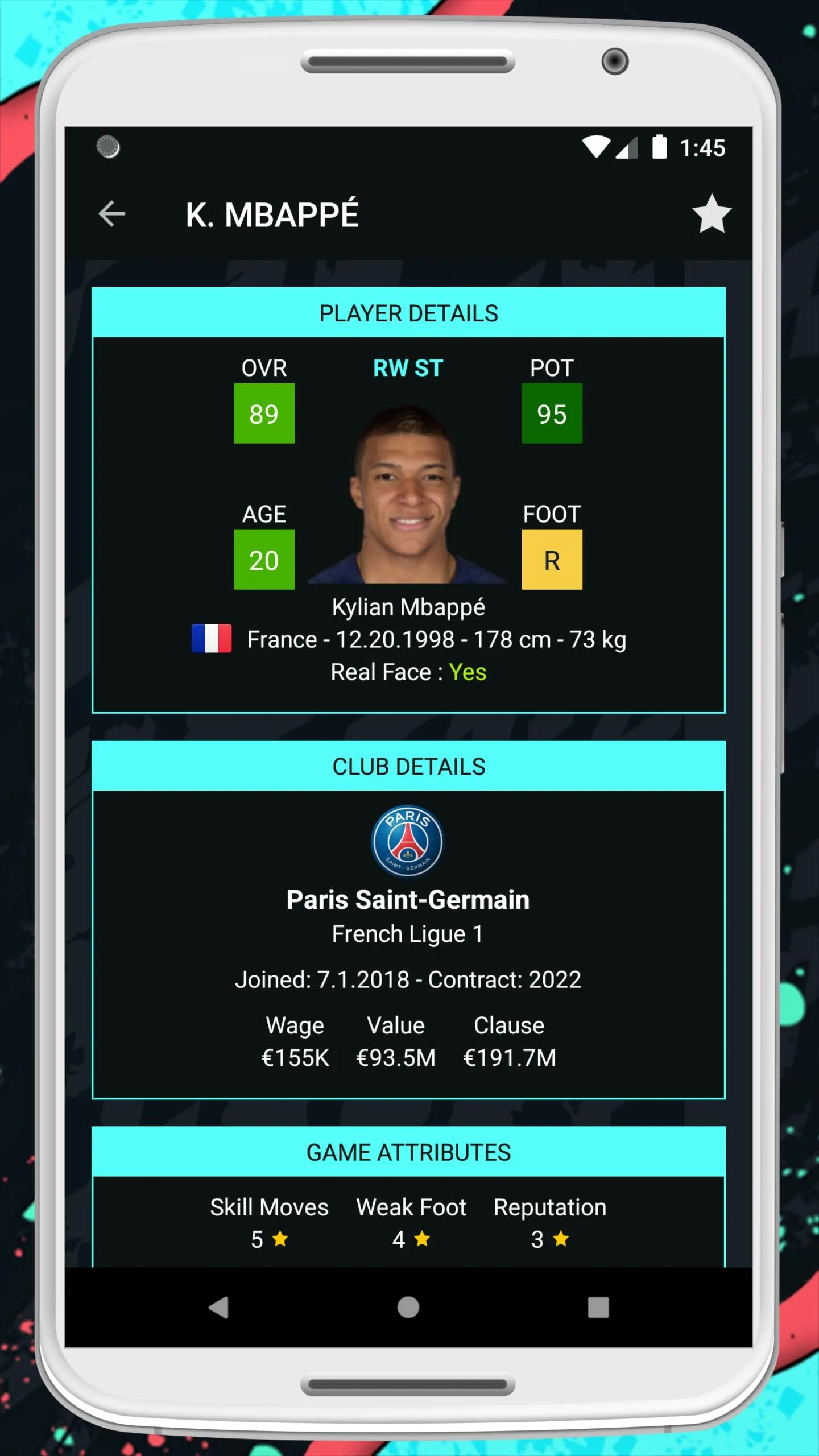 Player Potentials 20 | Indus Appstore | Screenshot