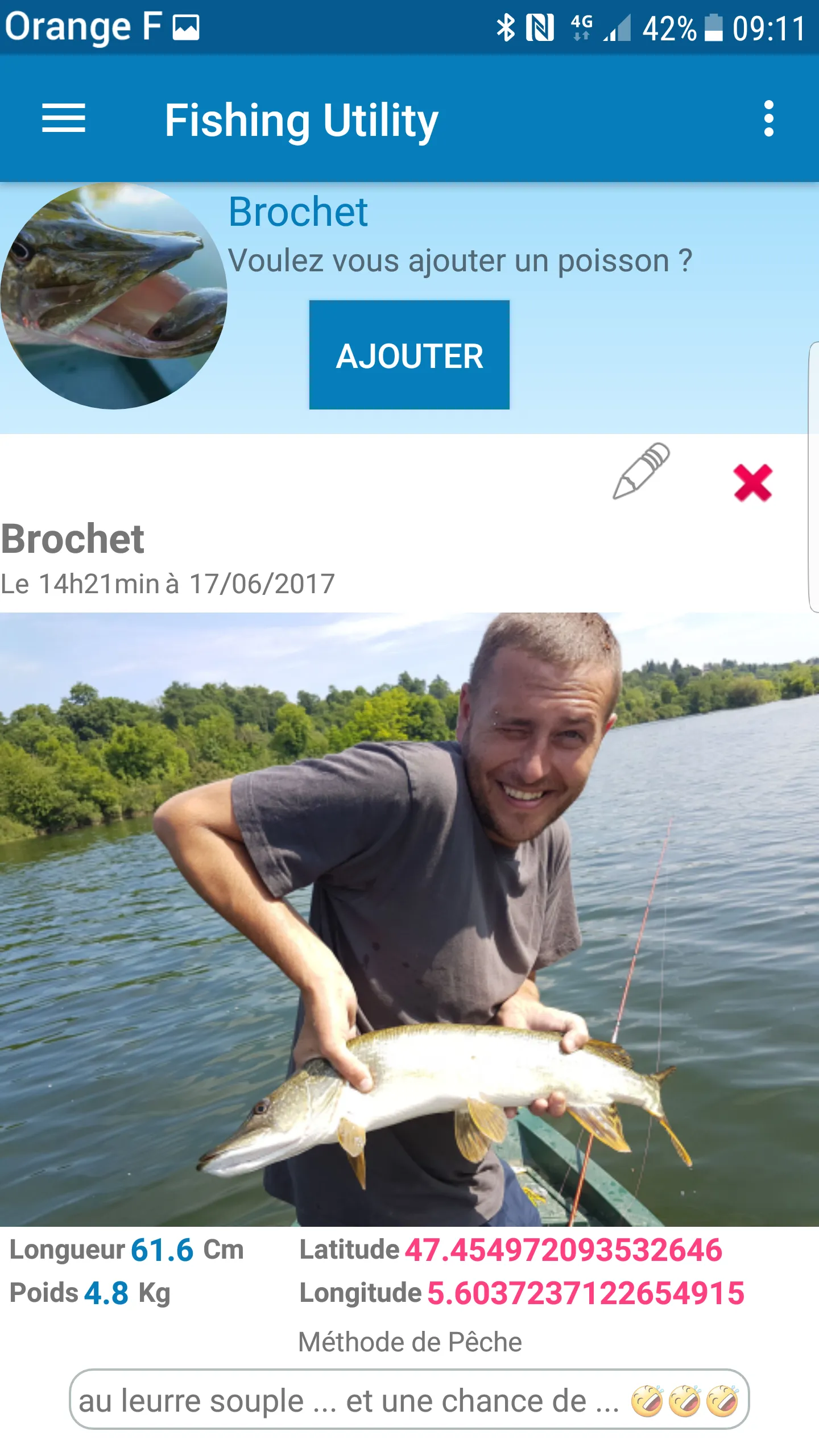 Carnet de pêche | Indus Appstore | Screenshot