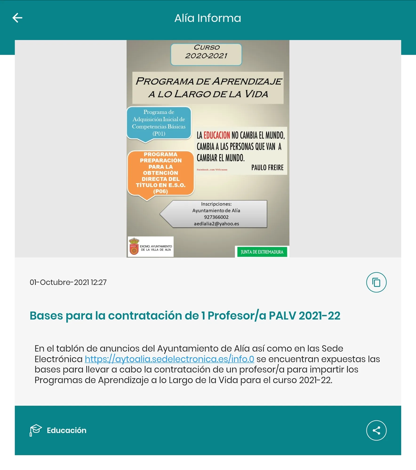 Alía Informa | Indus Appstore | Screenshot