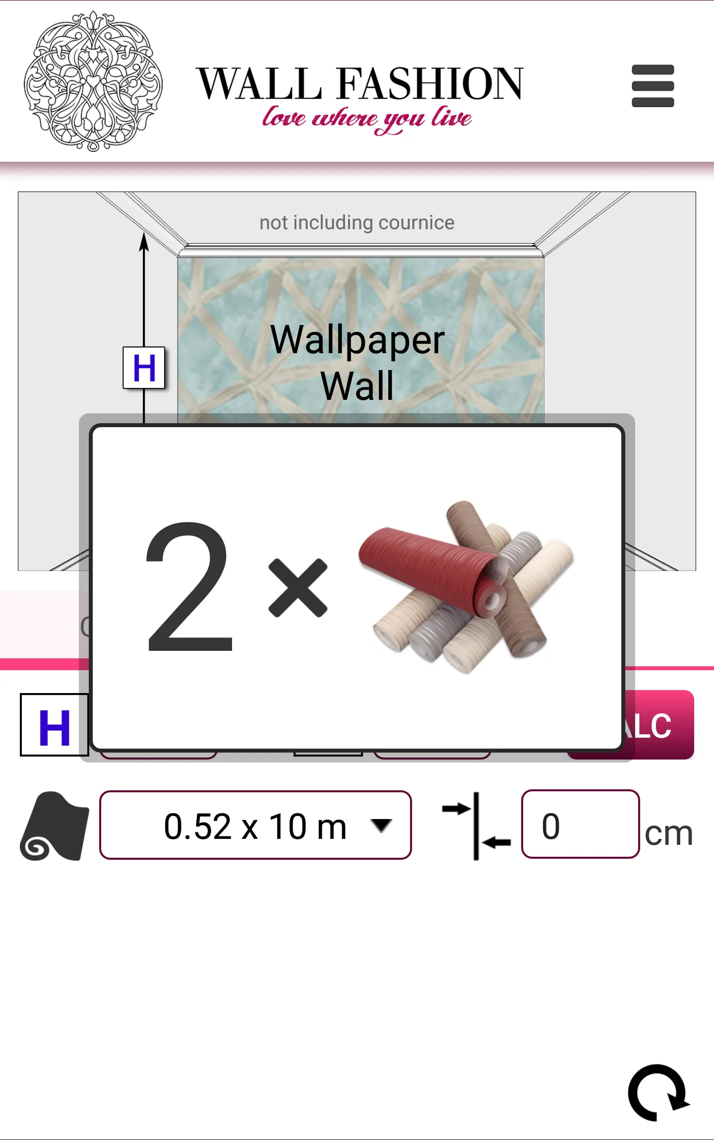 Wallpaper Roll Calculator | Indus Appstore | Screenshot