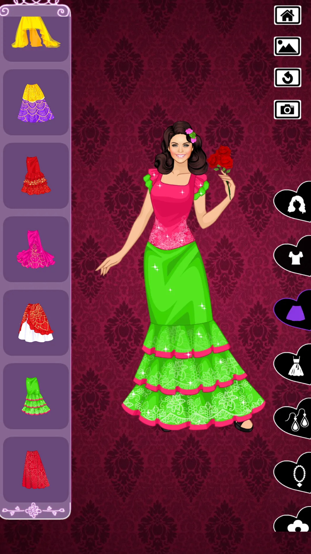 Latin Princess royal dress up | Indus Appstore | Screenshot