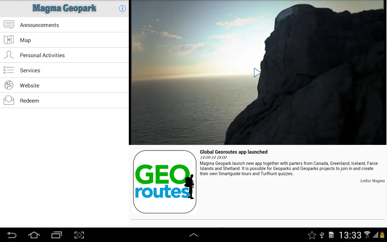 Magma Geopark, Norway | Indus Appstore | Screenshot