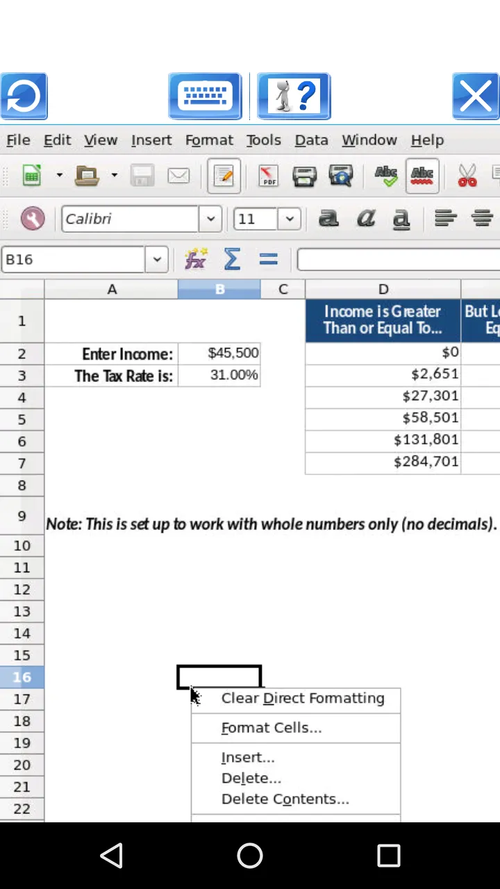 AndroCalc Spreadsheet editor f | Indus Appstore | Screenshot