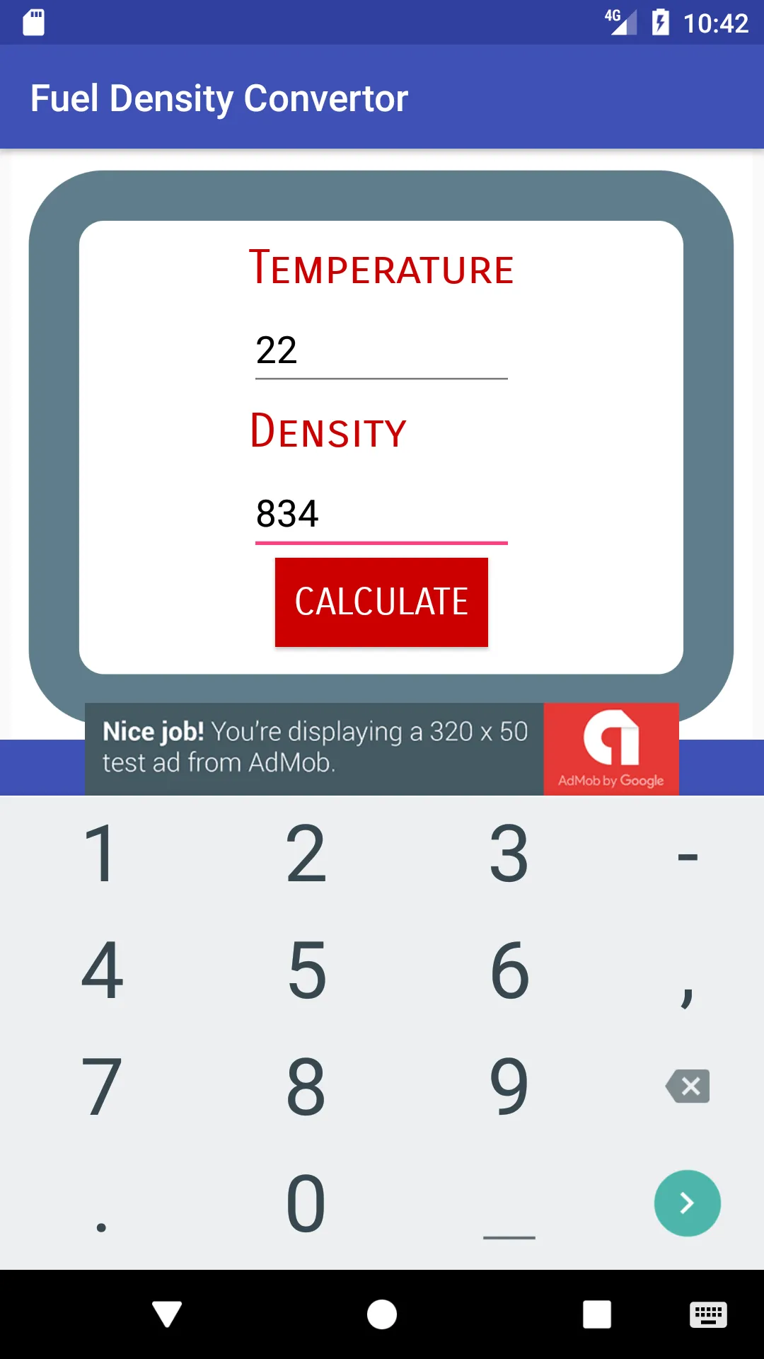 Fuel Density Converter | Indus Appstore | Screenshot