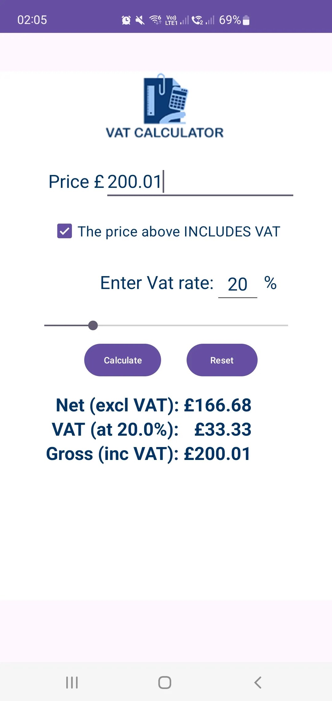 VAT Calculator | Indus Appstore | Screenshot