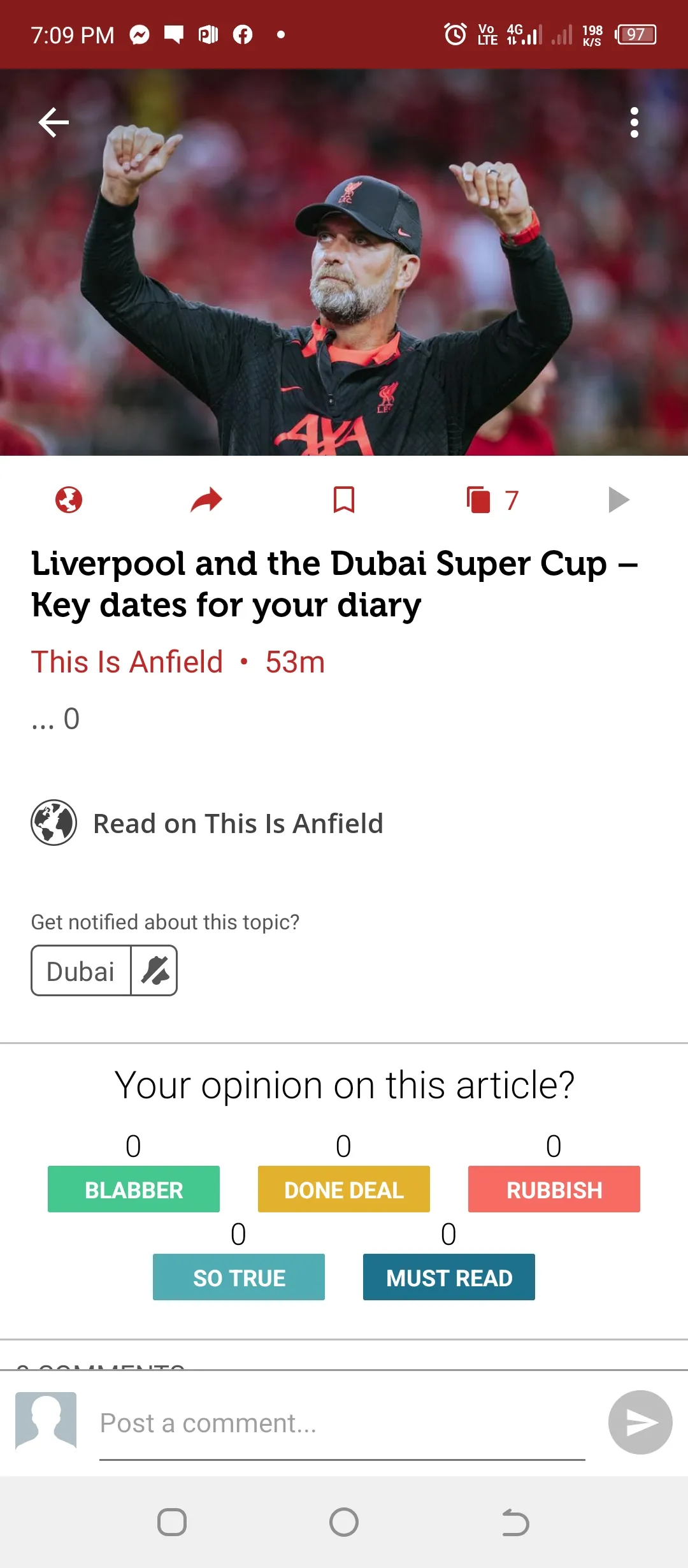 Liverpool Football Unofficial | Indus Appstore | Screenshot