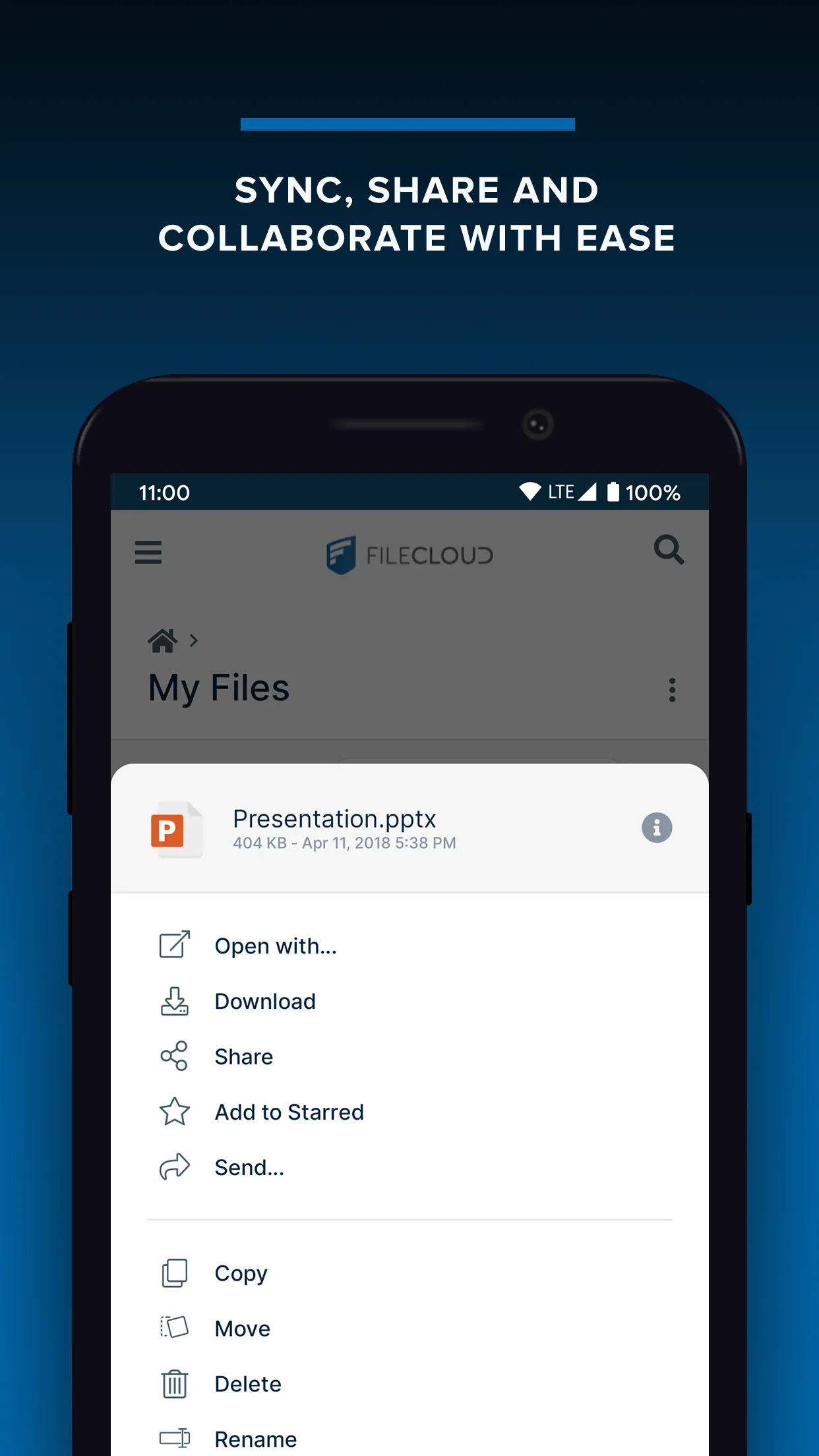 FileCloud | Indus Appstore | Screenshot