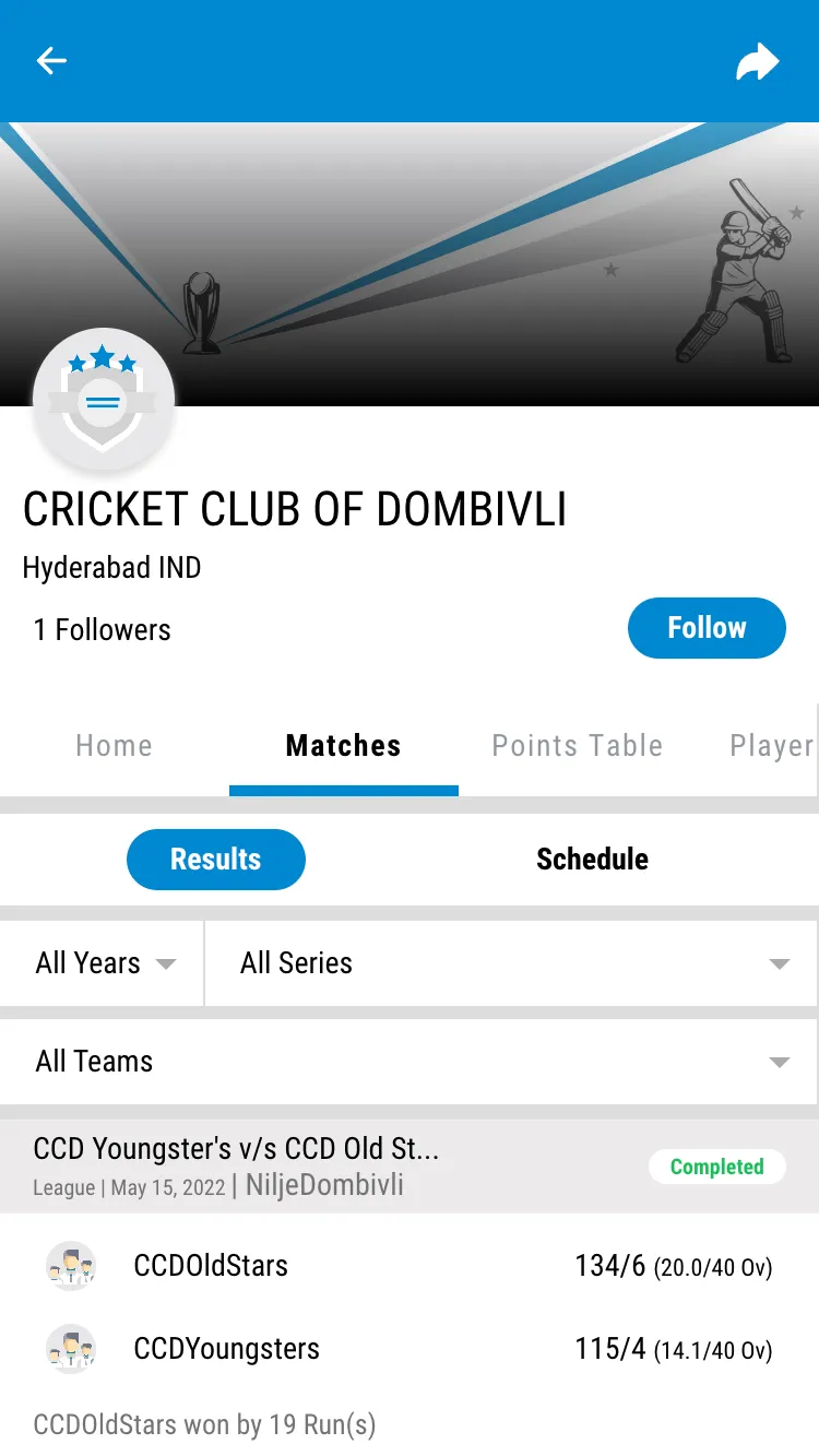 Cricket Club of Dombivli (CCD) | Indus Appstore | Screenshot