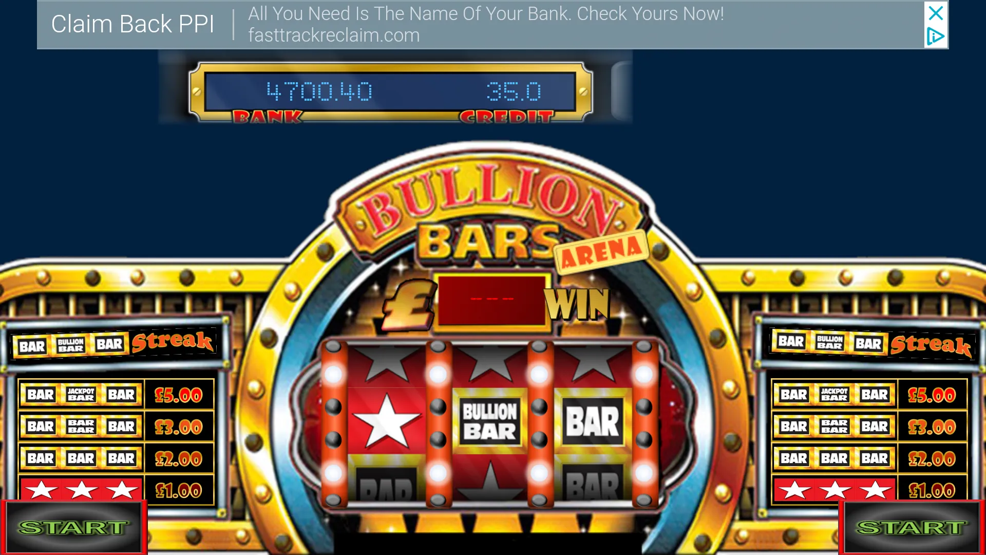 Bullion Bars Arena UK Slot | Indus Appstore | Screenshot