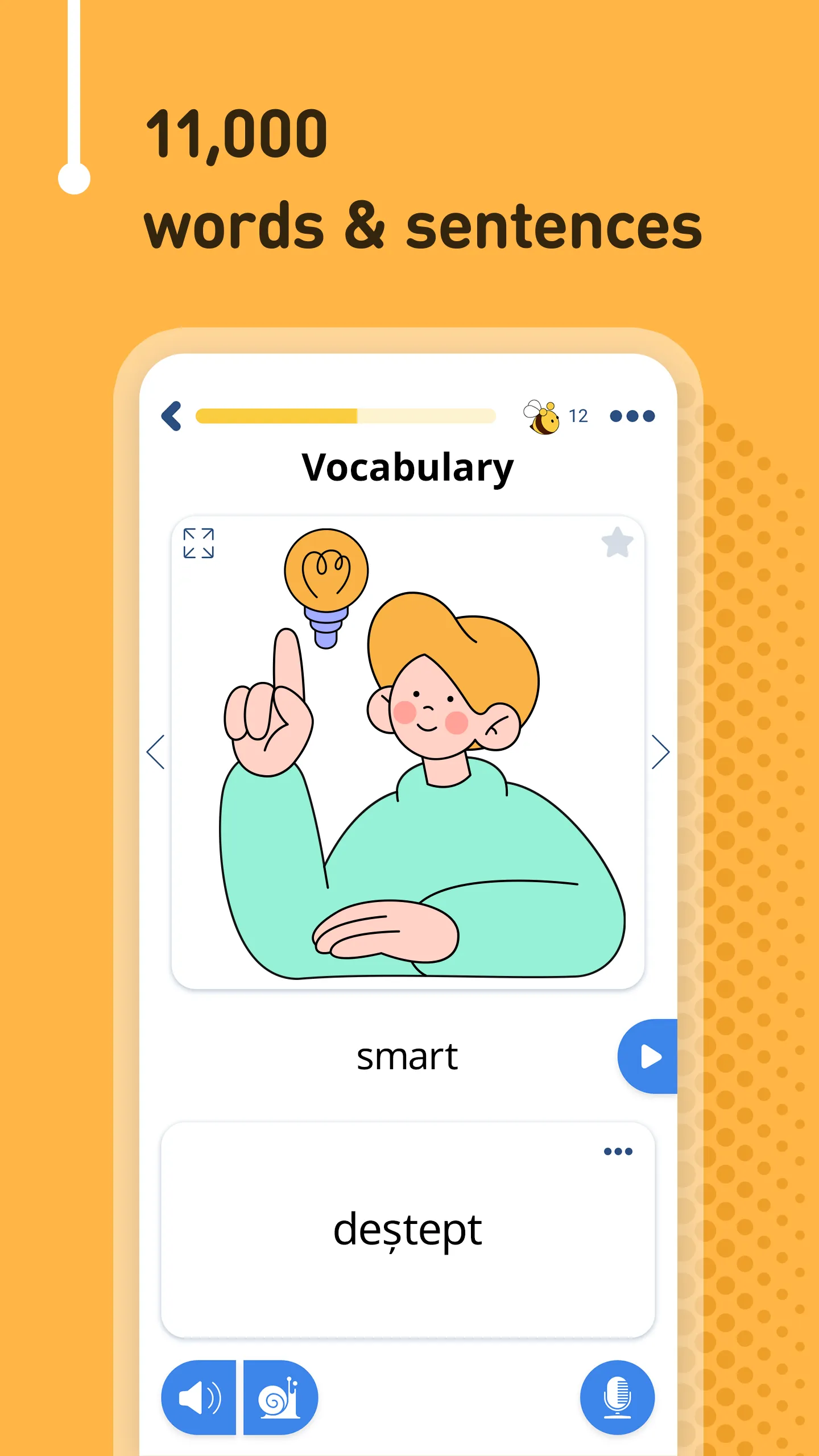 Learn Romanian - 11,000 Words | Indus Appstore | Screenshot