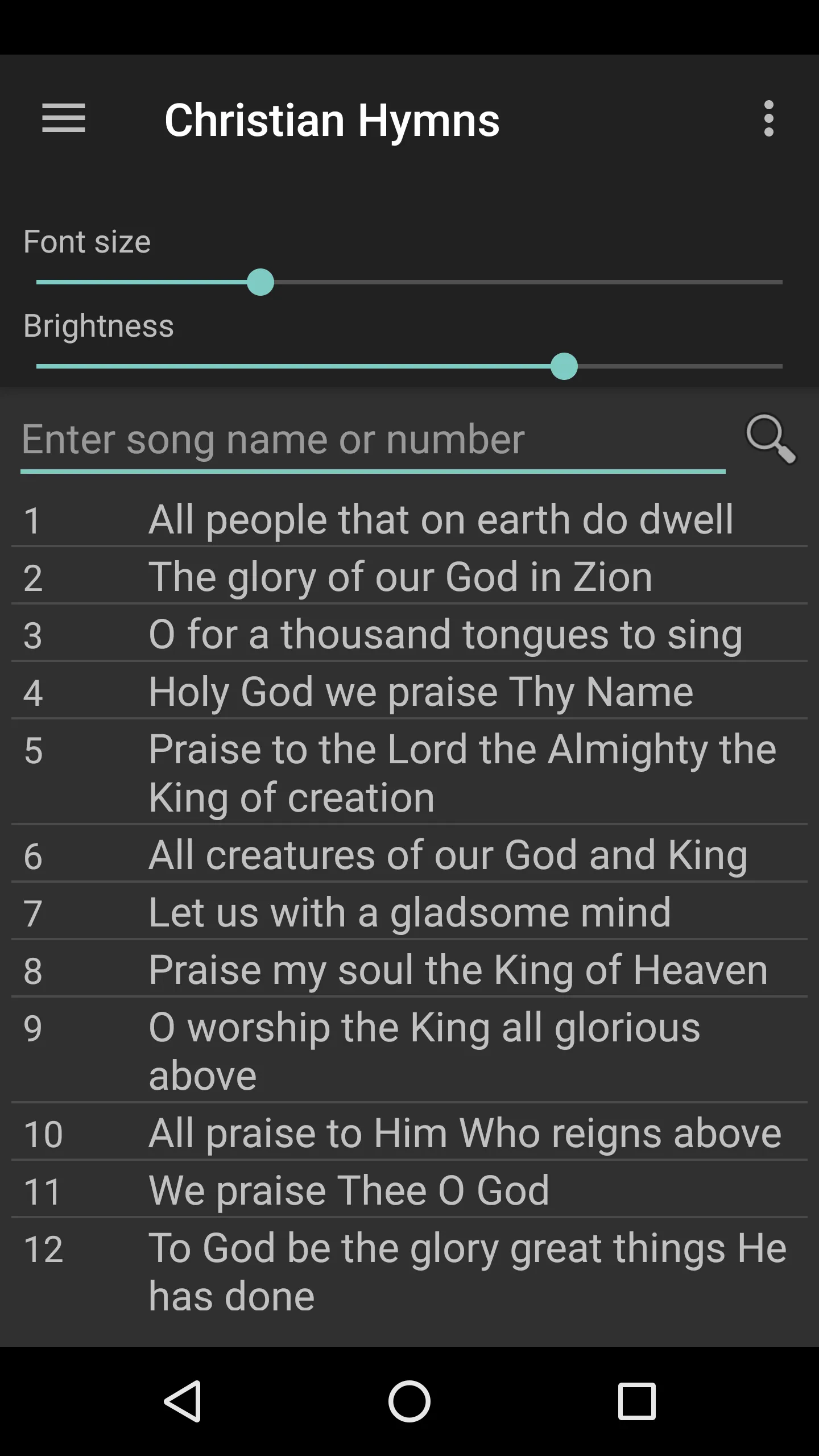 Christian English Hymns | Indus Appstore | Screenshot