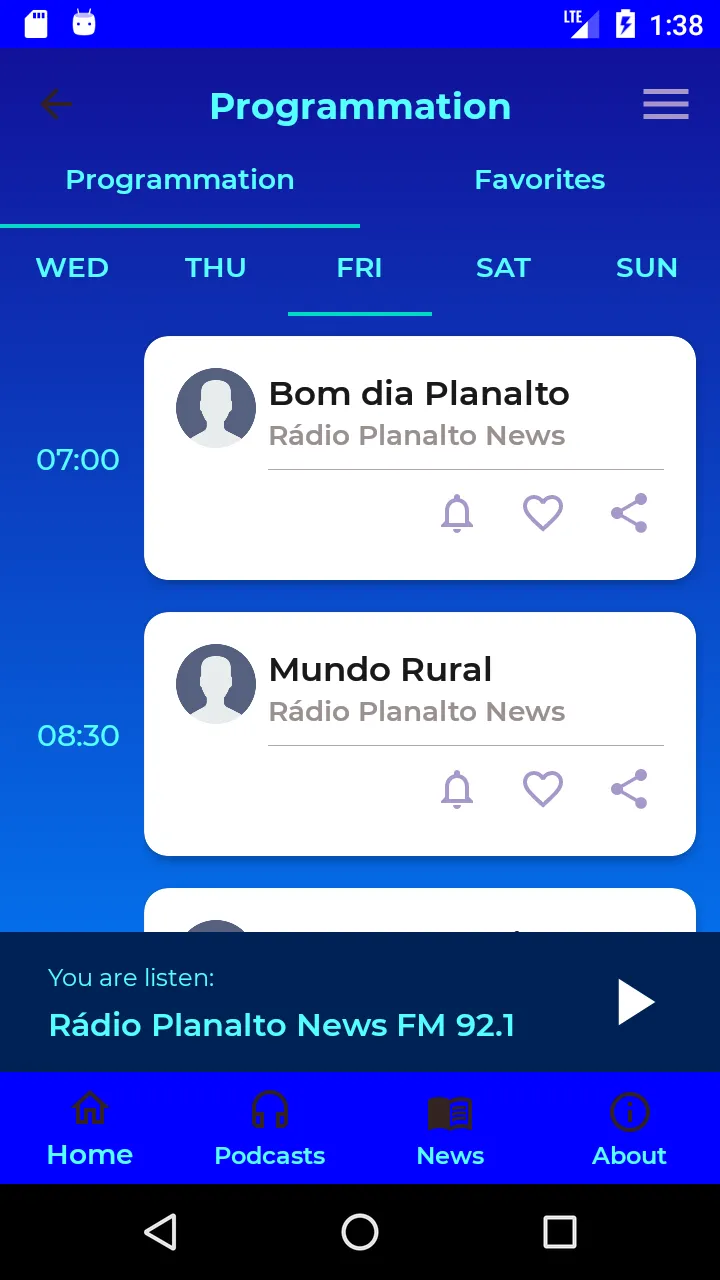 Rádio Planalto News FM | Indus Appstore | Screenshot