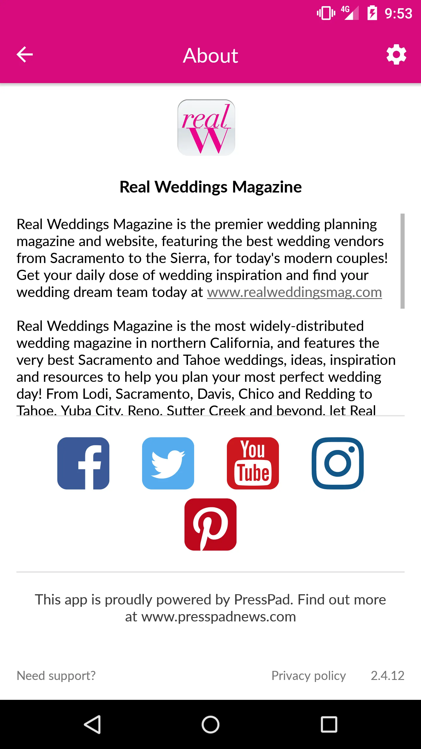 Real Weddings Magazine | Indus Appstore | Screenshot