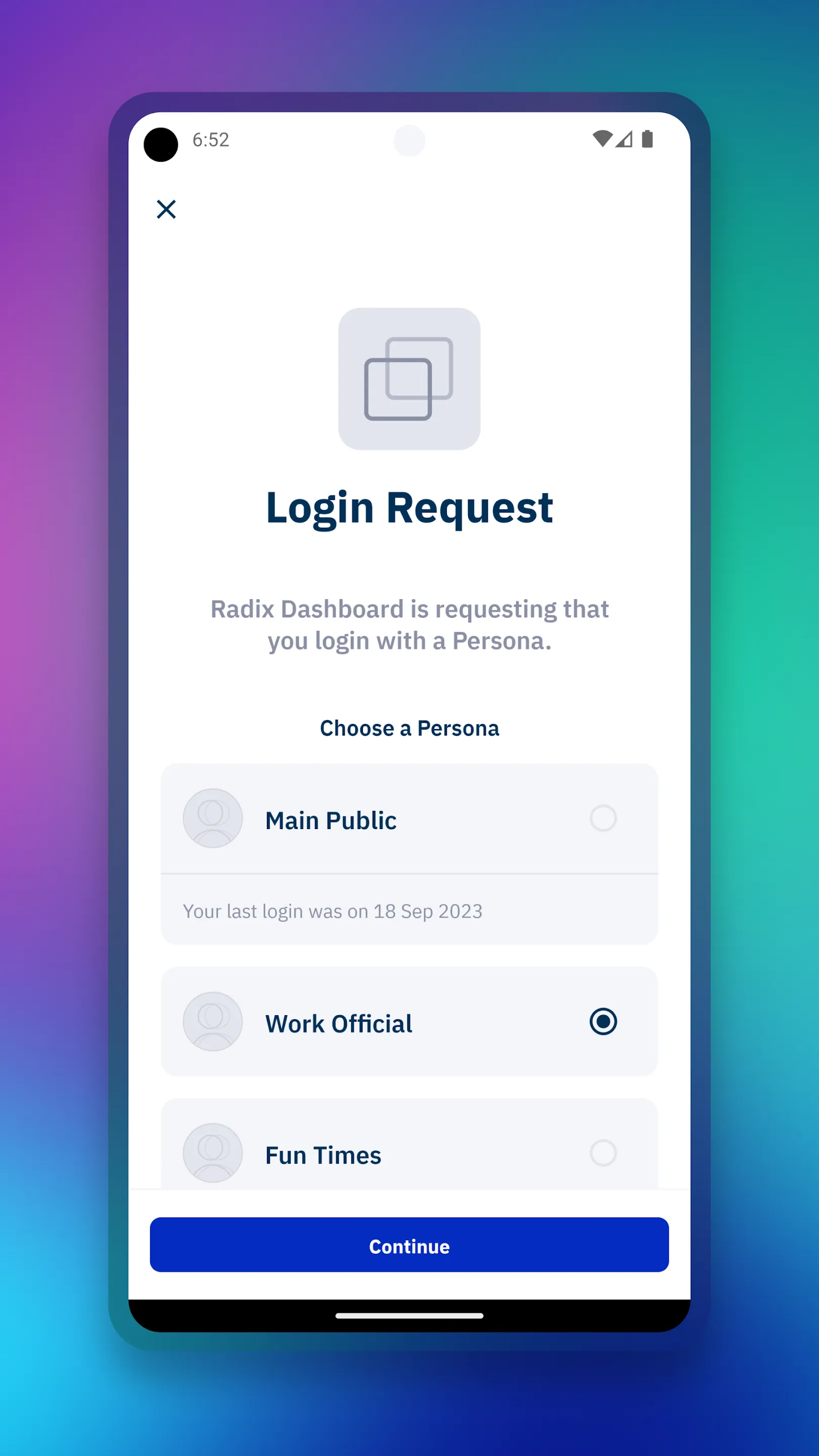 Radix Wallet | Indus Appstore | Screenshot