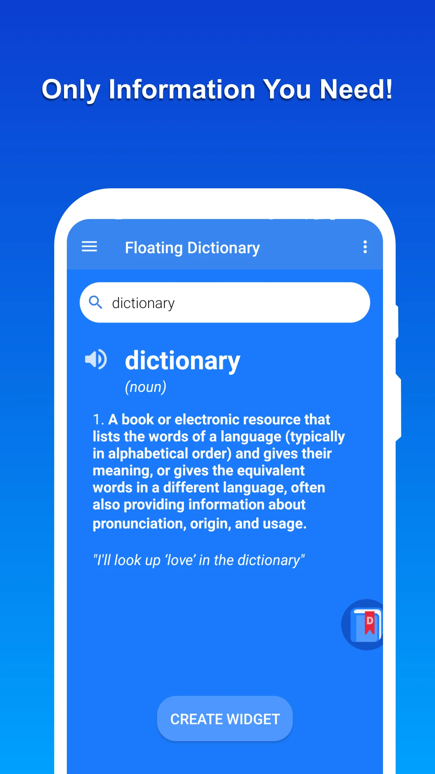 Floating Dictionary | Indus Appstore | Screenshot