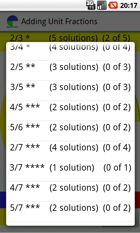 Adding unit fractions | Indus Appstore | Screenshot