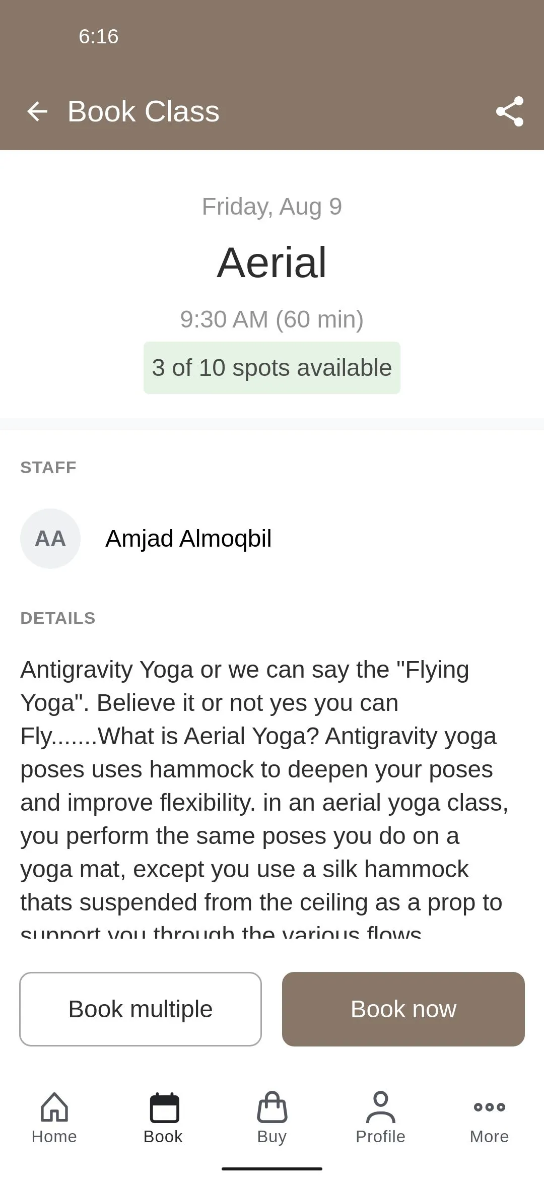 Exhale Yoga Studio | Indus Appstore | Screenshot