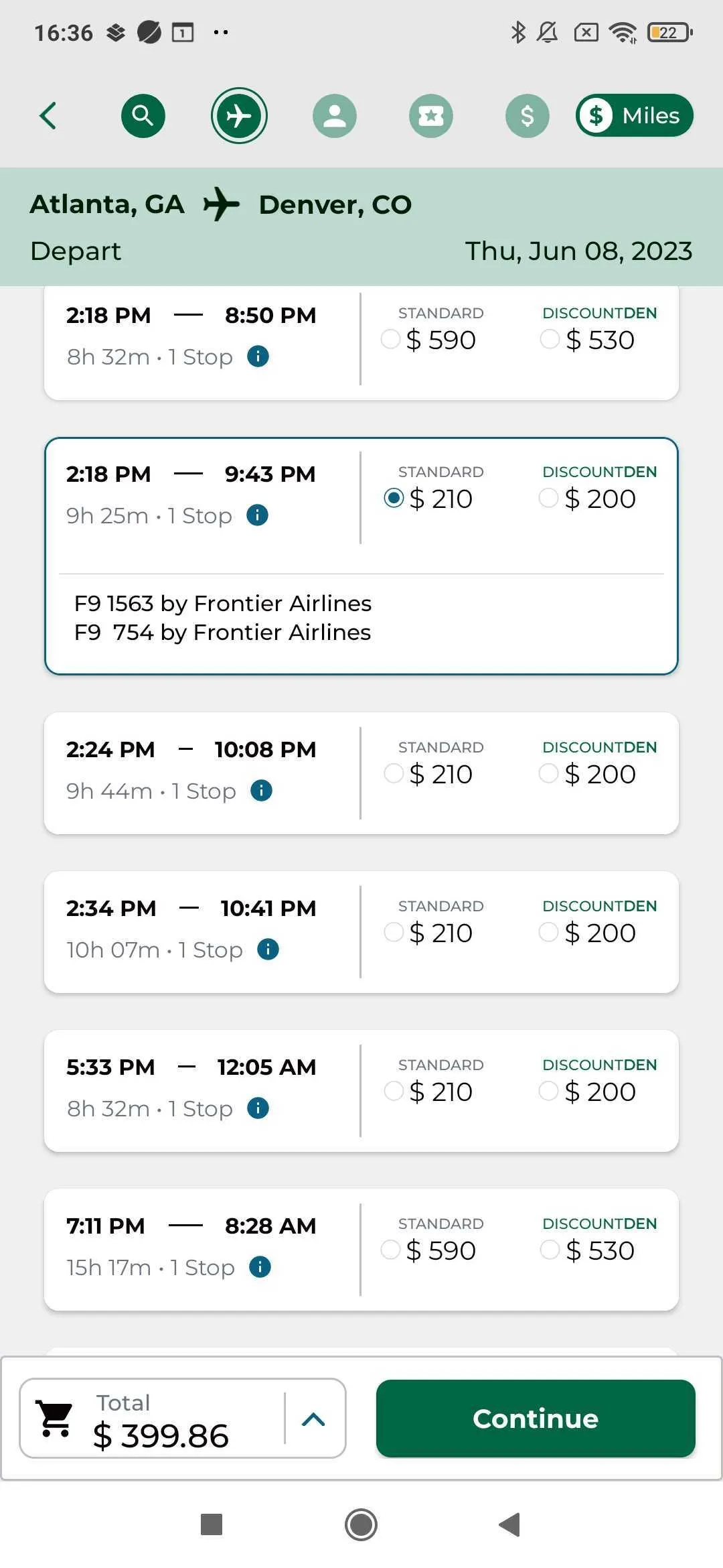 Frontier Airlines | Indus Appstore | Screenshot