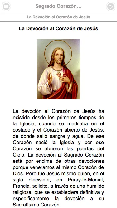 Sagrado Corazón de Jesús | Indus Appstore | Screenshot