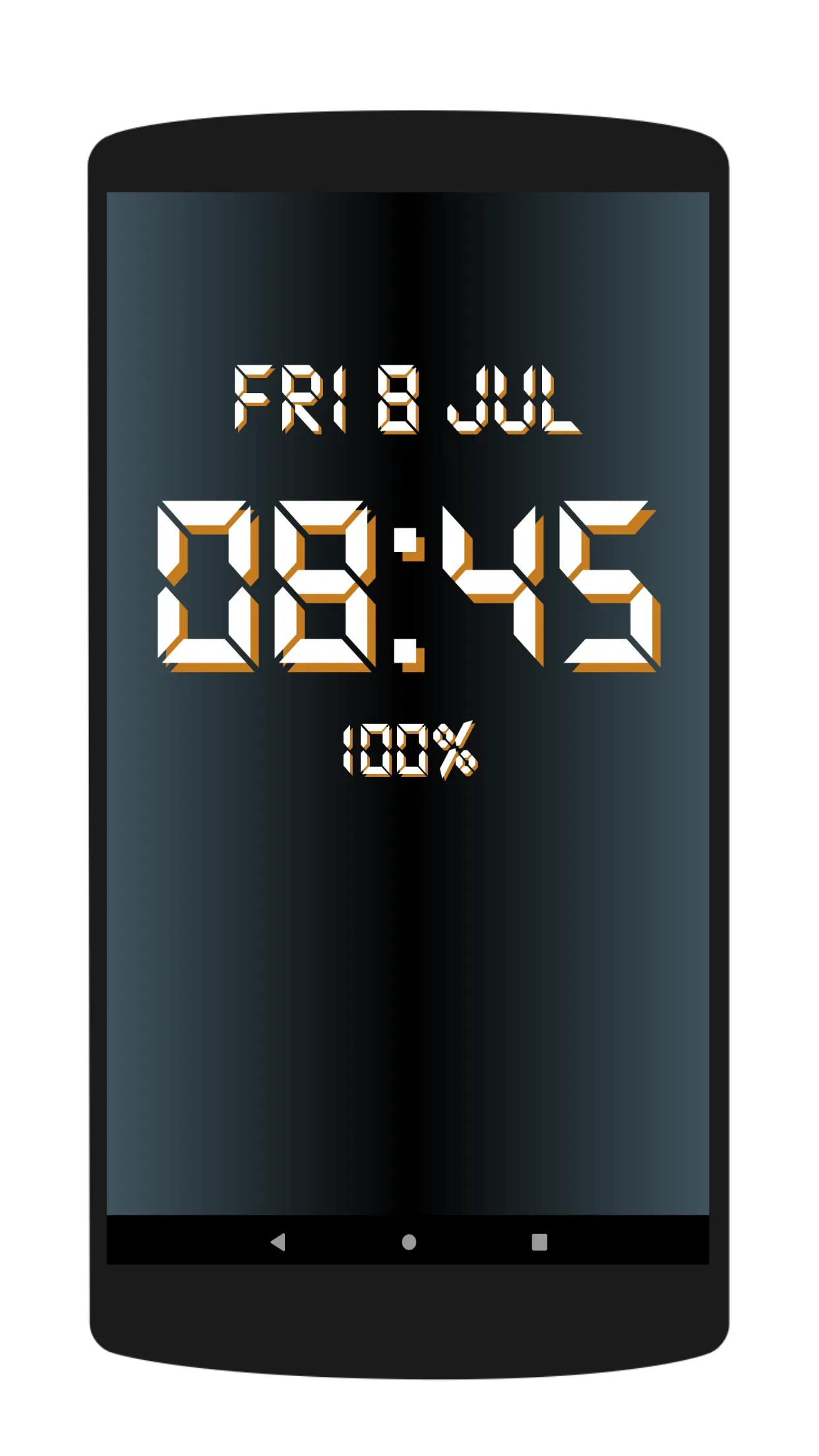 Digital Clock Live Wallpaper B | Indus Appstore | Screenshot