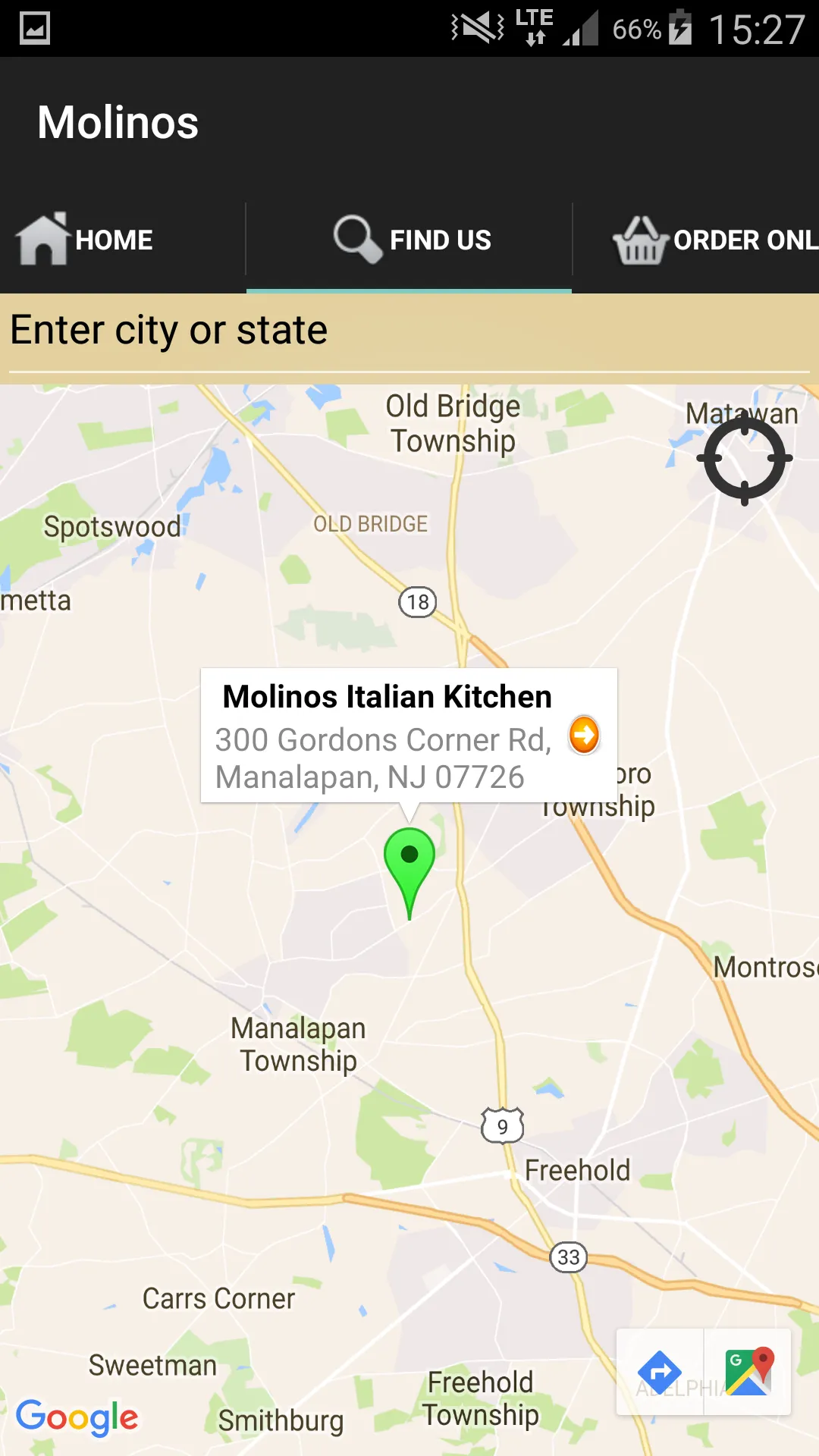 Molinos Italian Kitchen | Indus Appstore | Screenshot